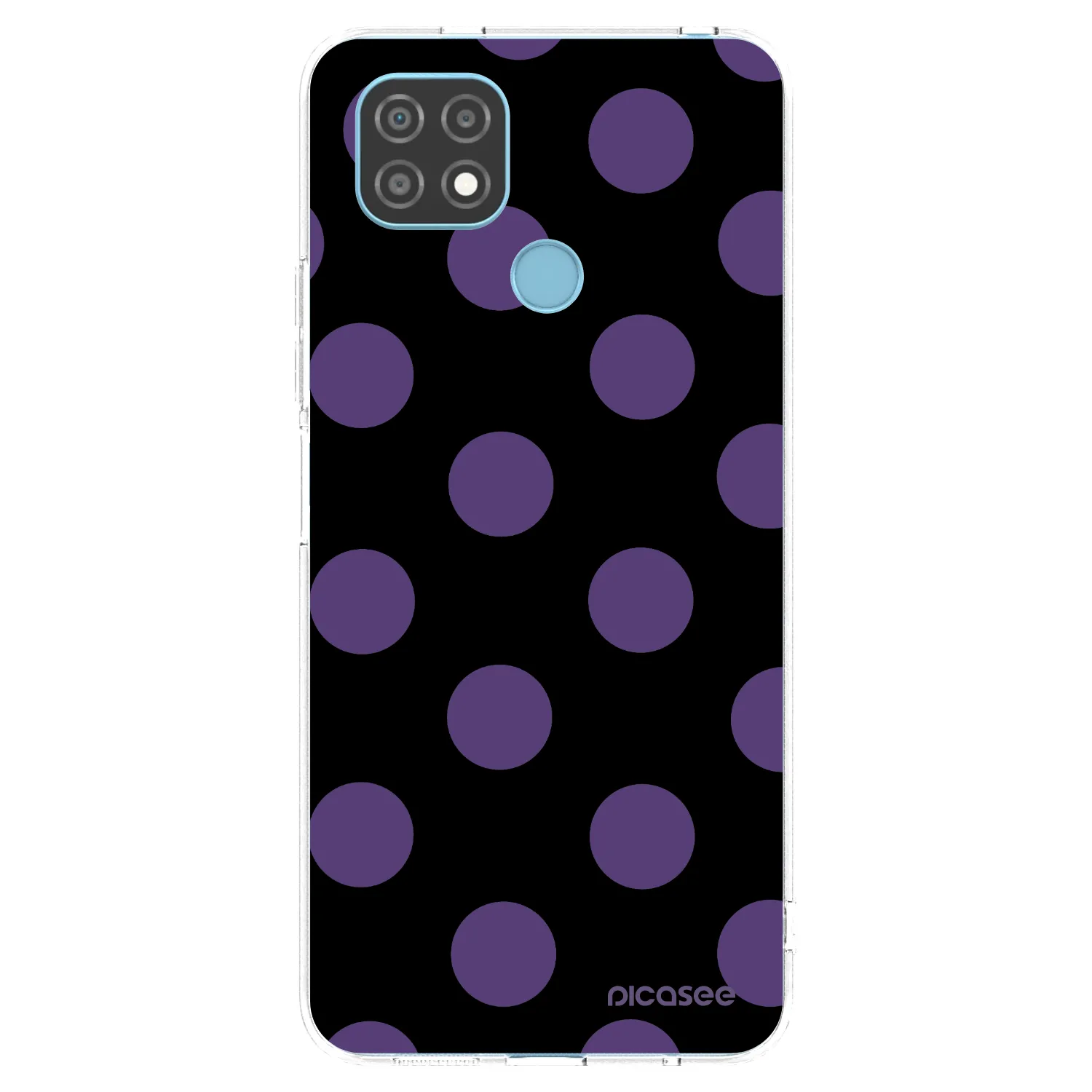 Picasee silikonska prozirna maskica za Realme C21 - Big flickers