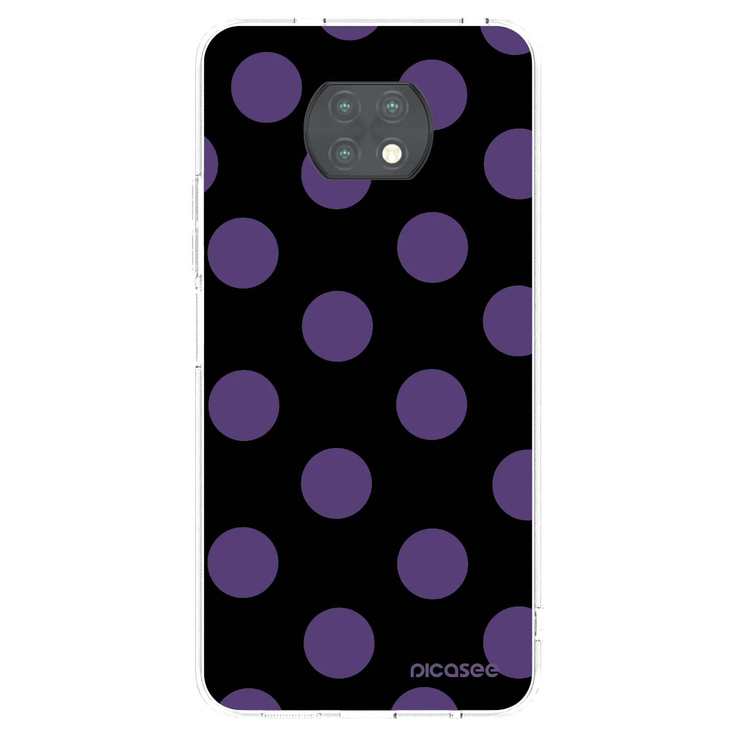 Picasee silikonska prozirna maskica za Xiaomi Redmi Note 9T - Big flickers