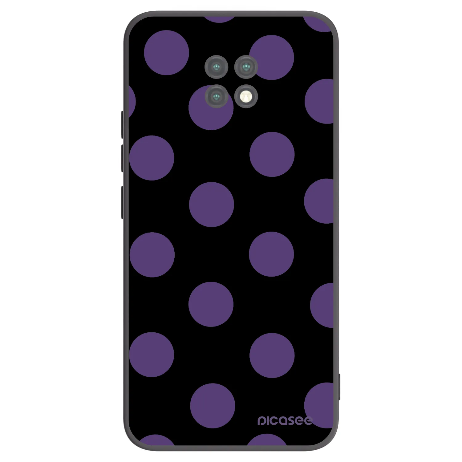 Picasee crna silikonska maskica za Xiaomi Redmi Note 9T - Big flickers