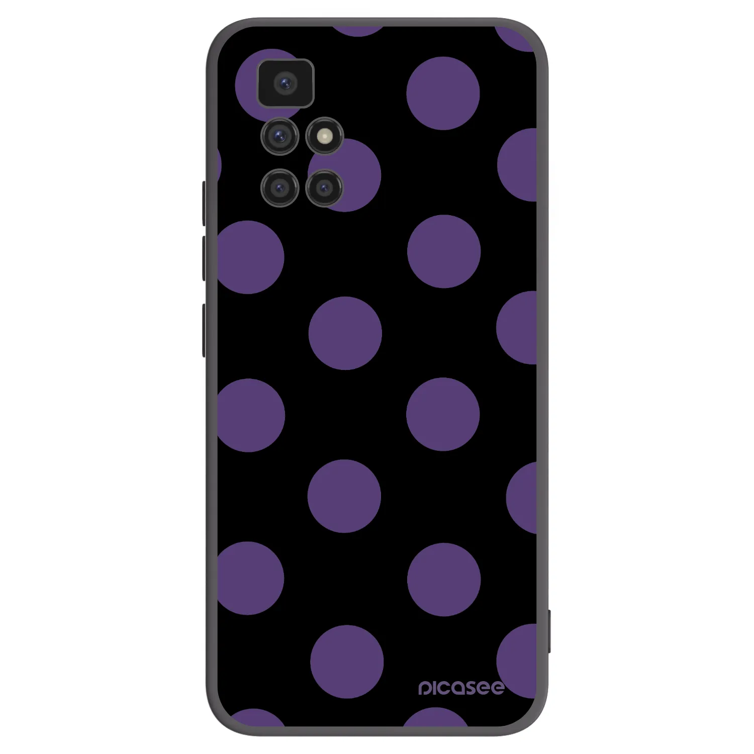 Picasee crna silikonska maskica za Xiaomi Redmi 10 - Big flickers
