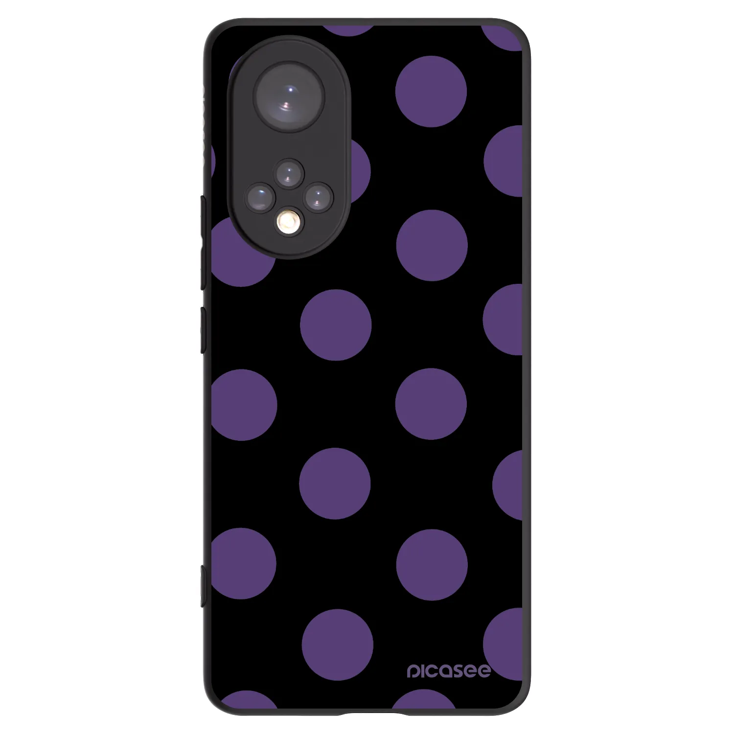 Picasee crna silikonska maskica za Honor 50 5G - Big flickers