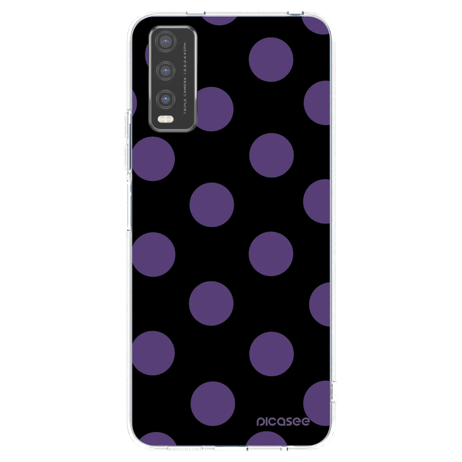 Picasee silikonska prozirna maskica za Vivo Y20s - Big flickers