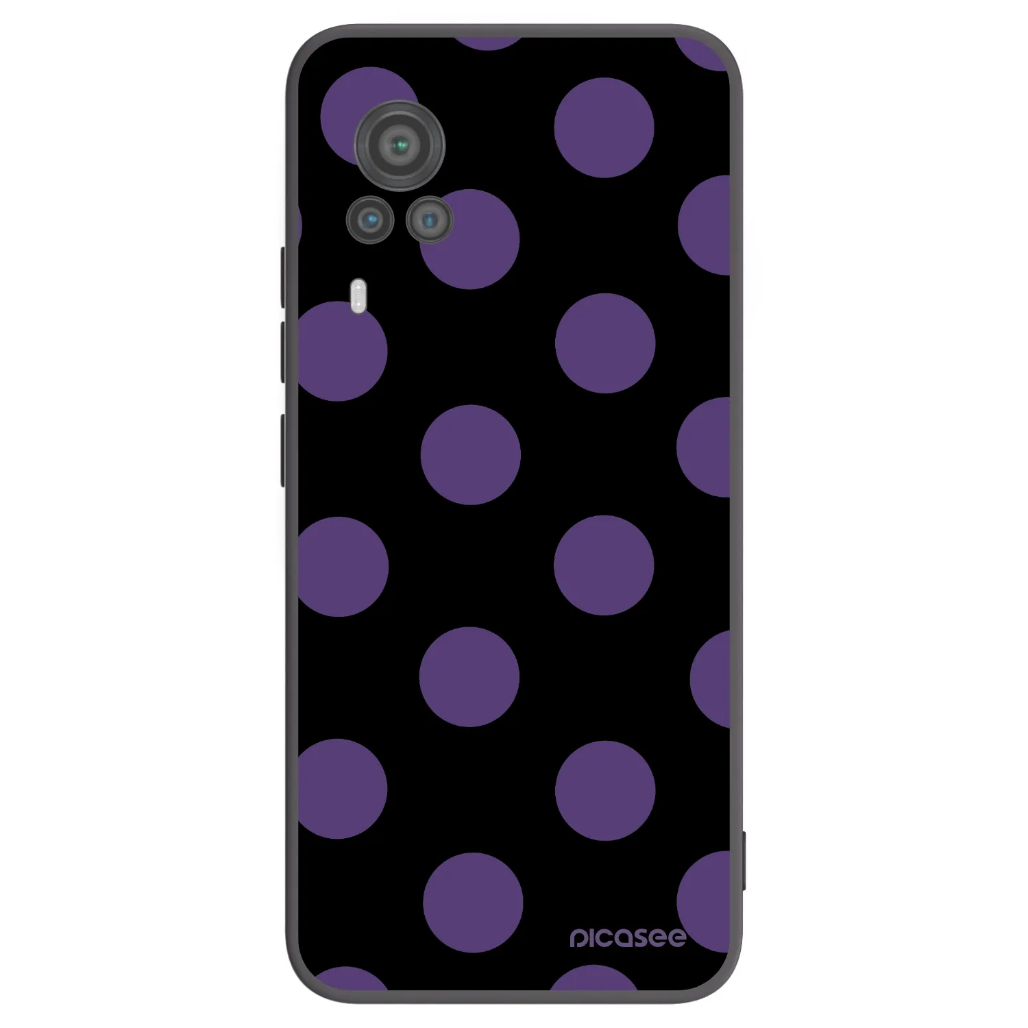 Picasee crna silikonska maskica za Vivo X60 Pro 5G - Big flickers