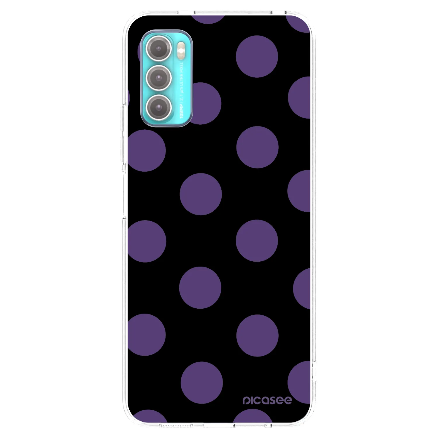 Picasee silikonska prozirna maskica za Motorola Moto G60 - Big flickers