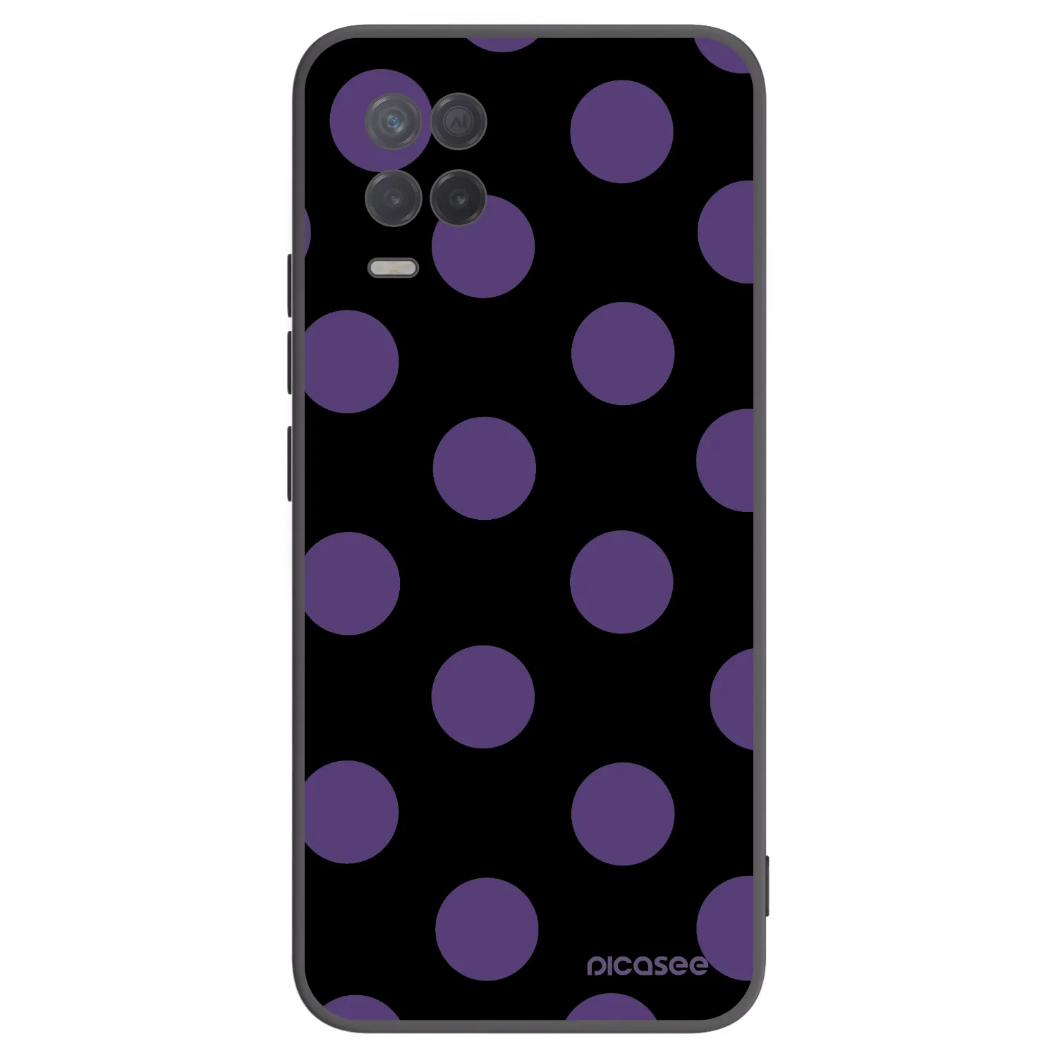 Picasee crna silikonska maskica za Realme 8 5G - Big flickers