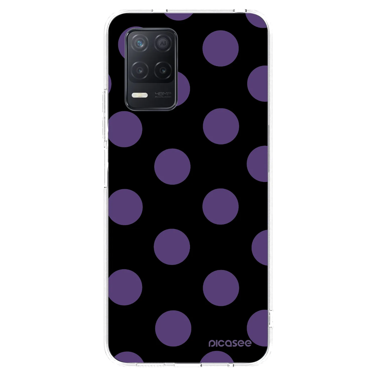 Picasee silikonska prozirna maskica za Realme 8 5G - Big flickers