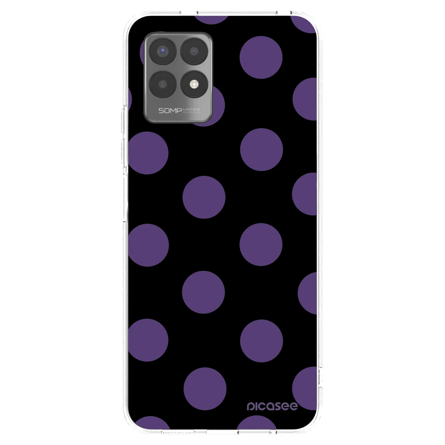 Picasee silikonska prozirna maskica za Realme 8i - Big flickers