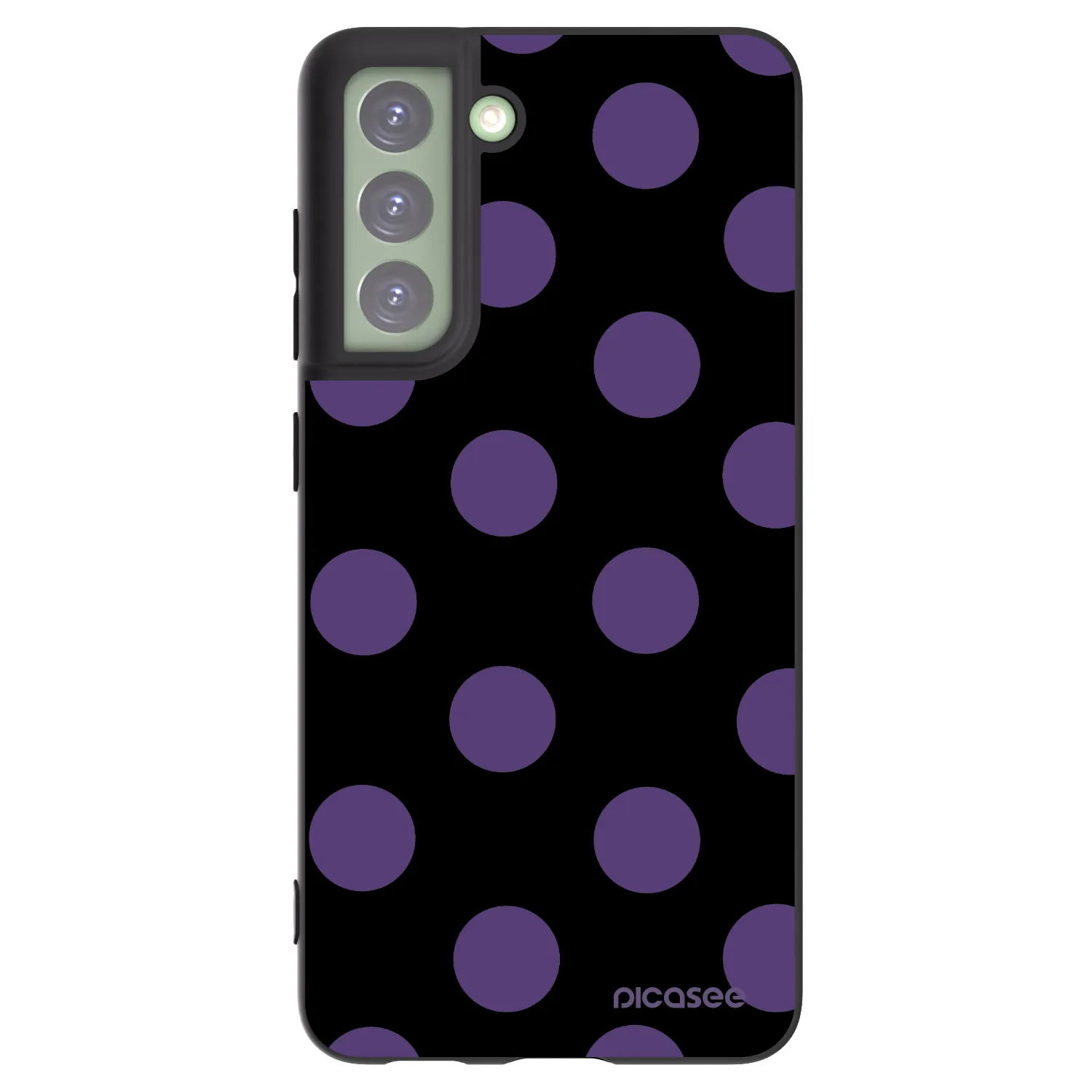 Picasee crna silikonska maskica za Samsung Galaxy S21 FE 5G - Big flickers