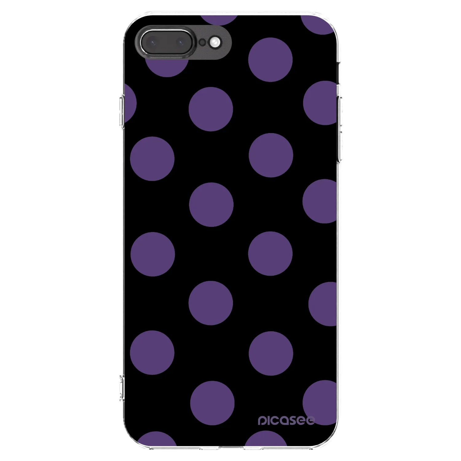 Picasee silikonska prozirna maskica za Apple iPhone 7 Plus - Big flickers