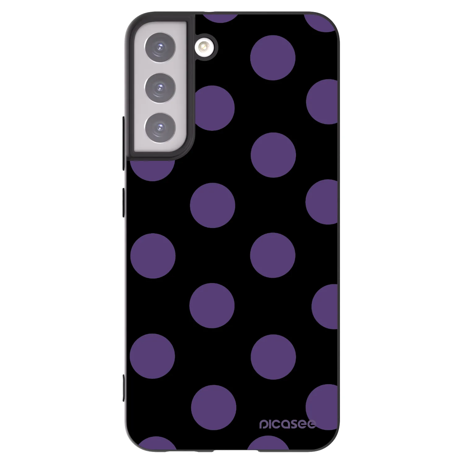 Picasee crna silikonska maskica za Samsung Galaxy S22+ 5G - Big flickers