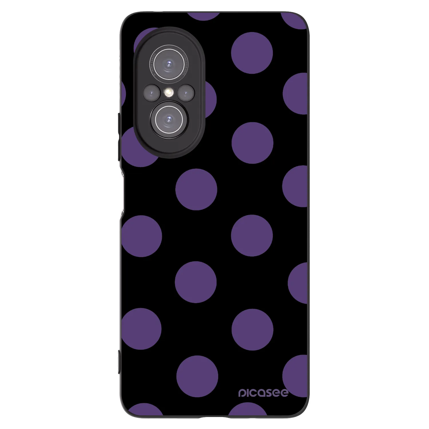 Picasee crna silikonska maskica za Huawei Nova 9 SE - Big flickers