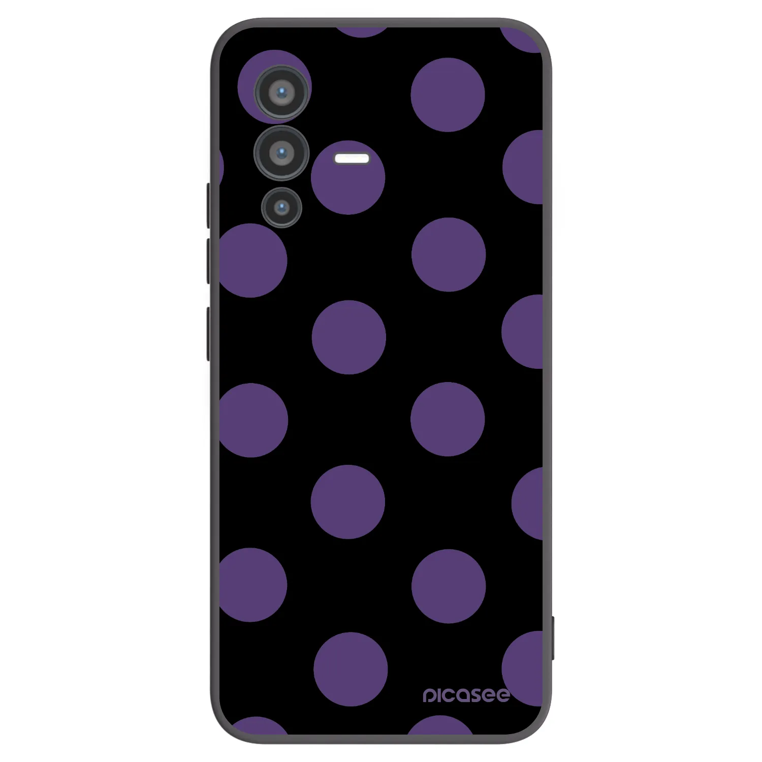 Picasee crna silikonska maskica za Vivo V23 5G - Big flickers
