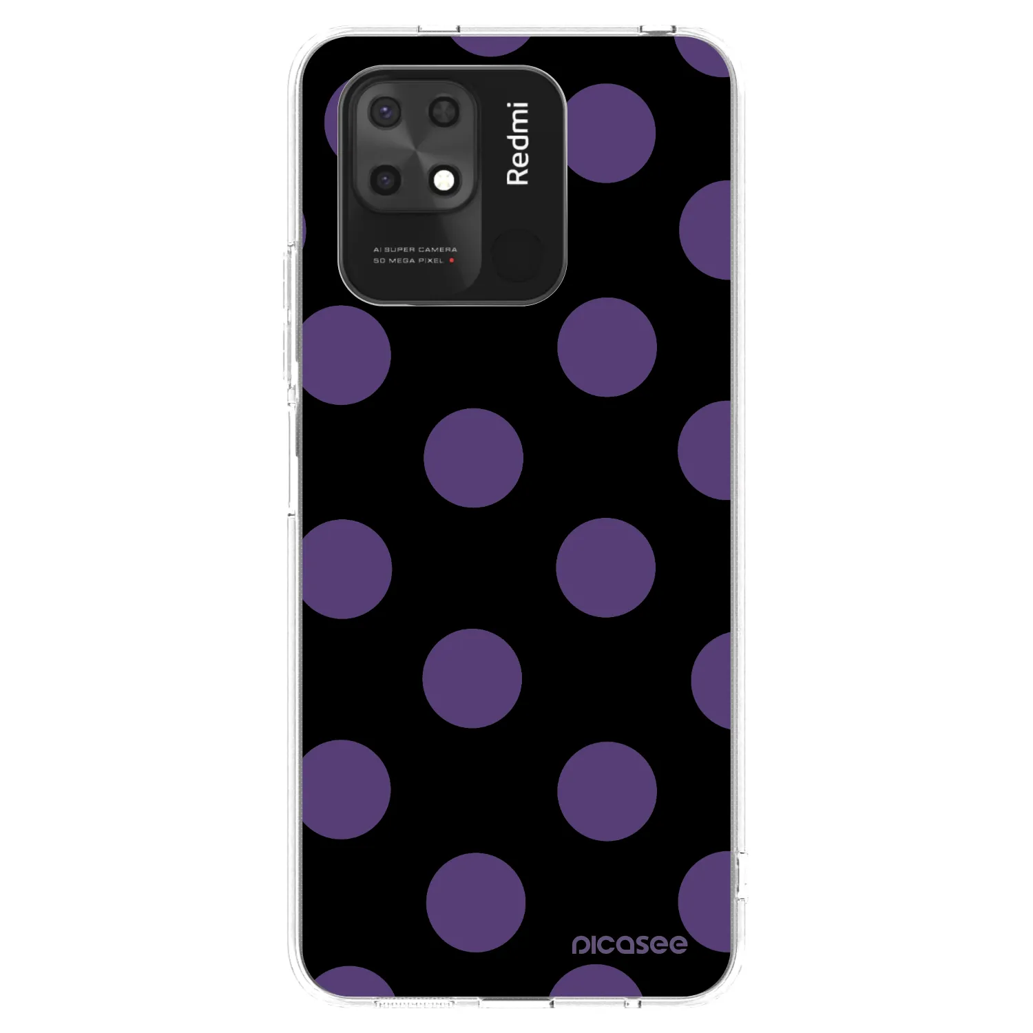 Picasee silikonska prozirna maskica za Xiaomi Redmi 10C - Big flickers