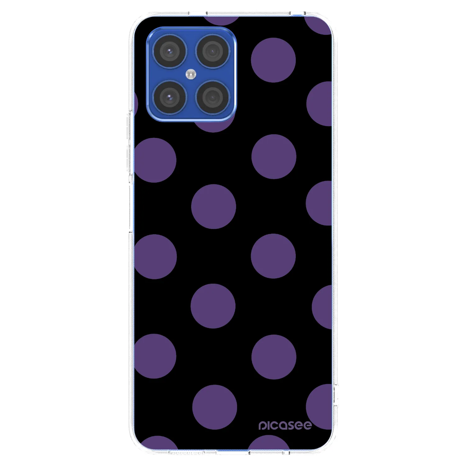 Picasee silikonska prozirna maskica za Honor X8 4G - Big flickers