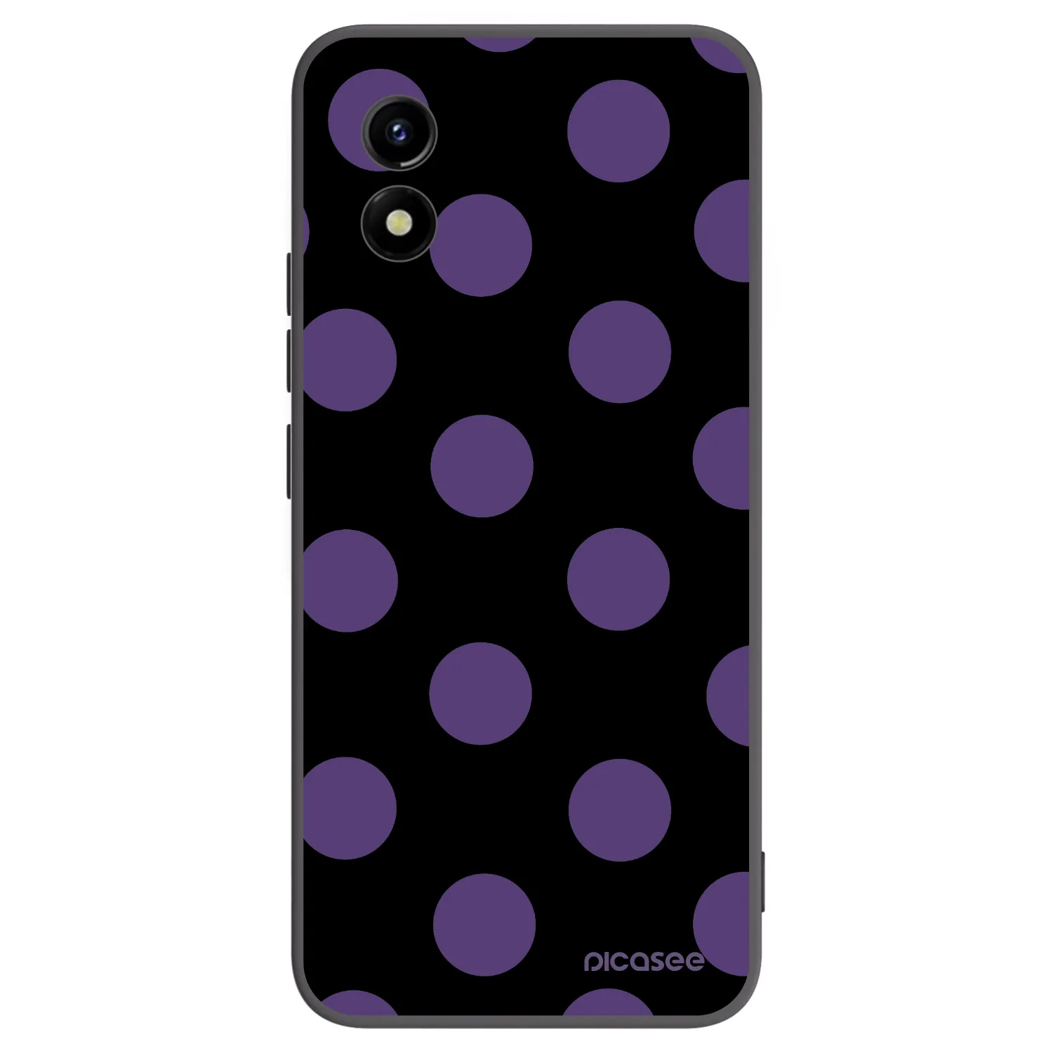 Picasee crna silikonska maskica za Vivo Y01 - Big flickers