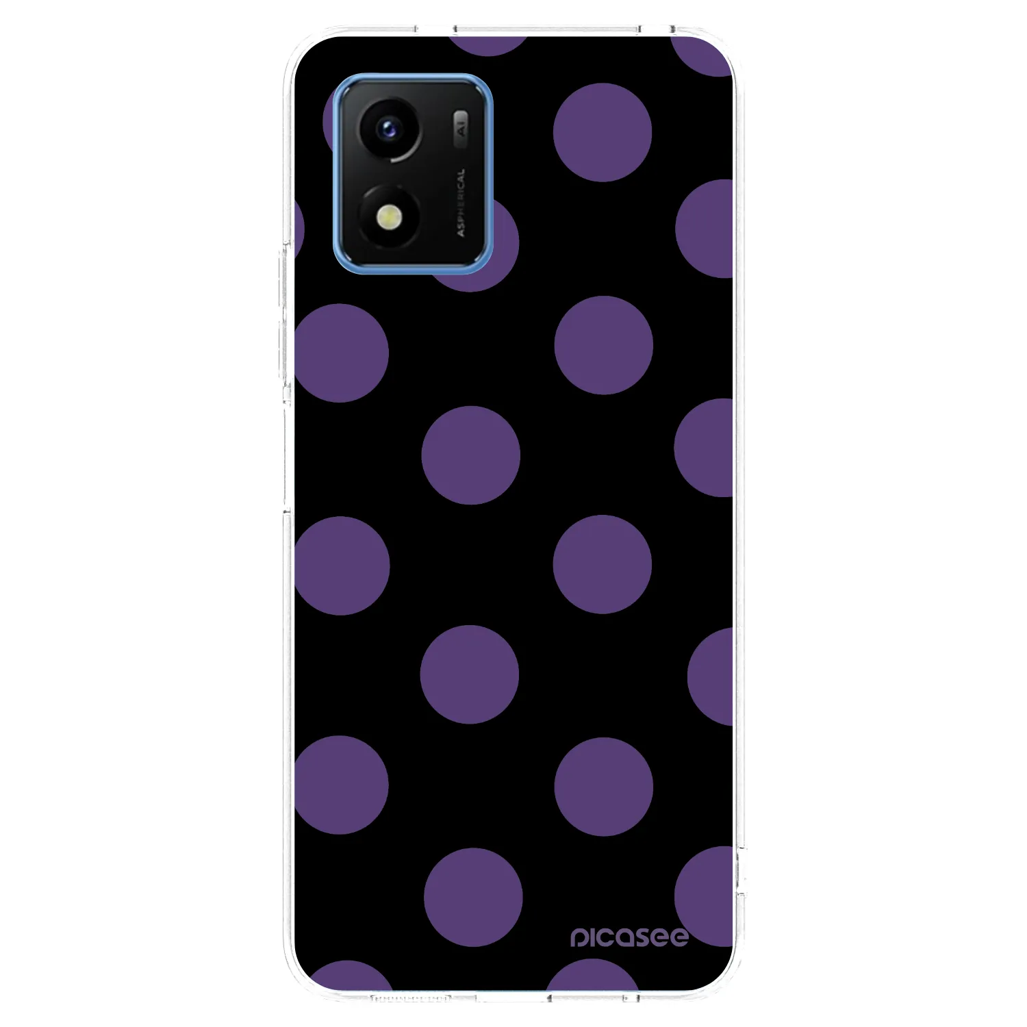Picasee silikonska prozirna maskica za Vivo Y01 - Big flickers