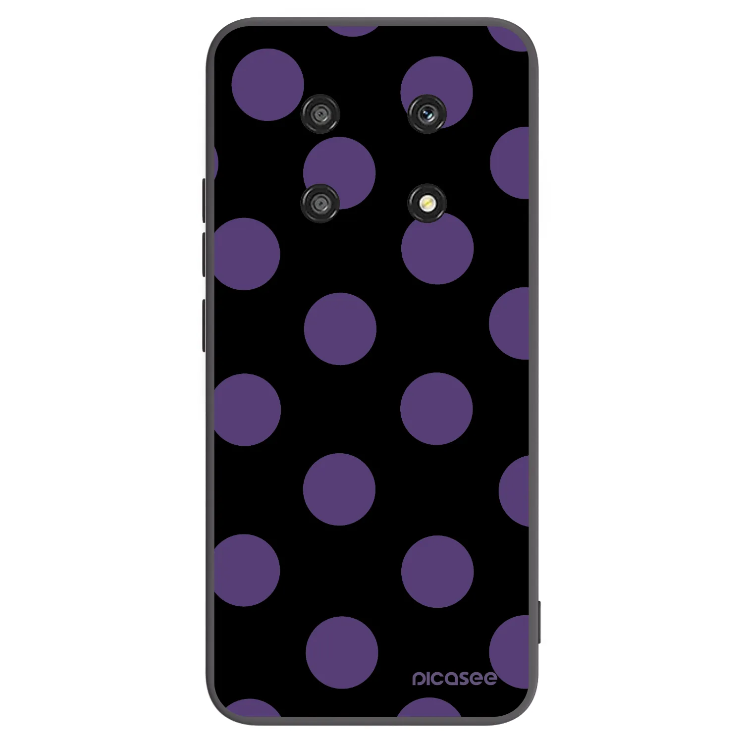 Picasee crna silikonska maskica za Honor Magic4 Lite 5G - Big flickers