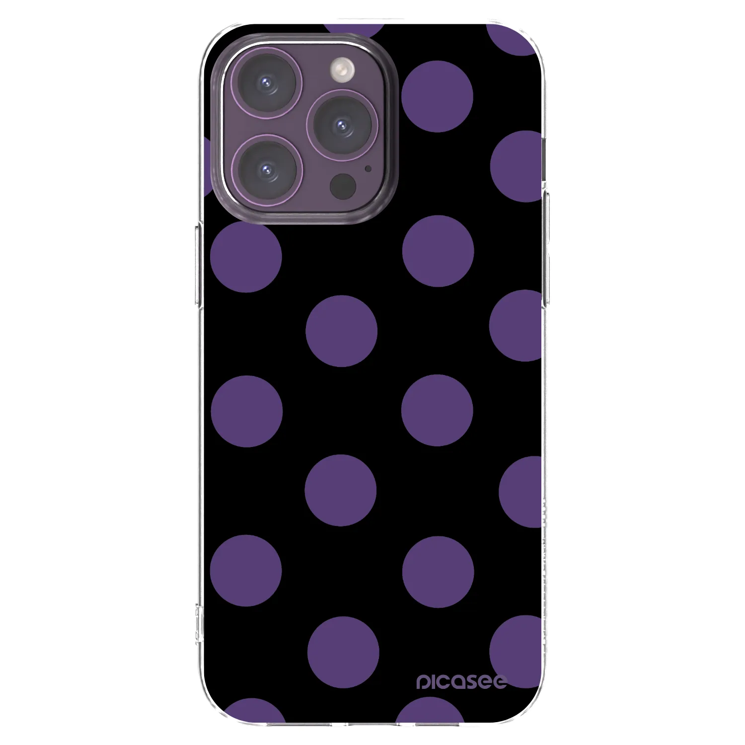 Picasee silikonska prozirna maskica za Apple iPhone 14 Pro Max - Big flickers