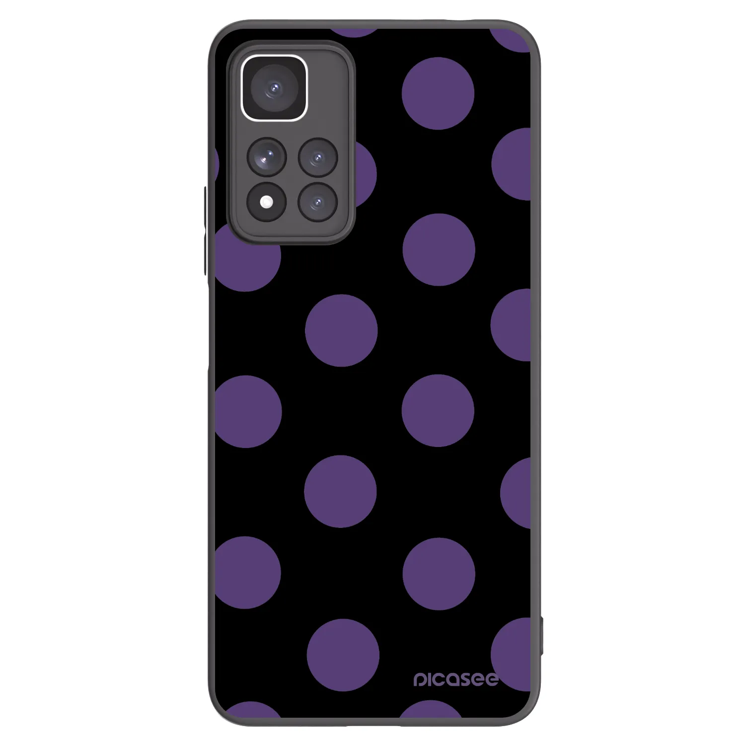 Picasee crna silikonska maskica za Xiaomi Redmi Note 11 Pro+ 5G - Big flickers