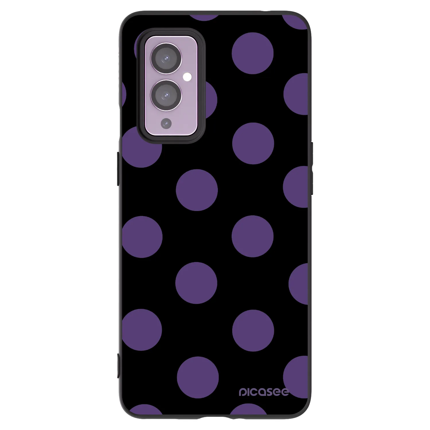 Picasee crna silikonska maskica za OnePlus 9 - Big flickers