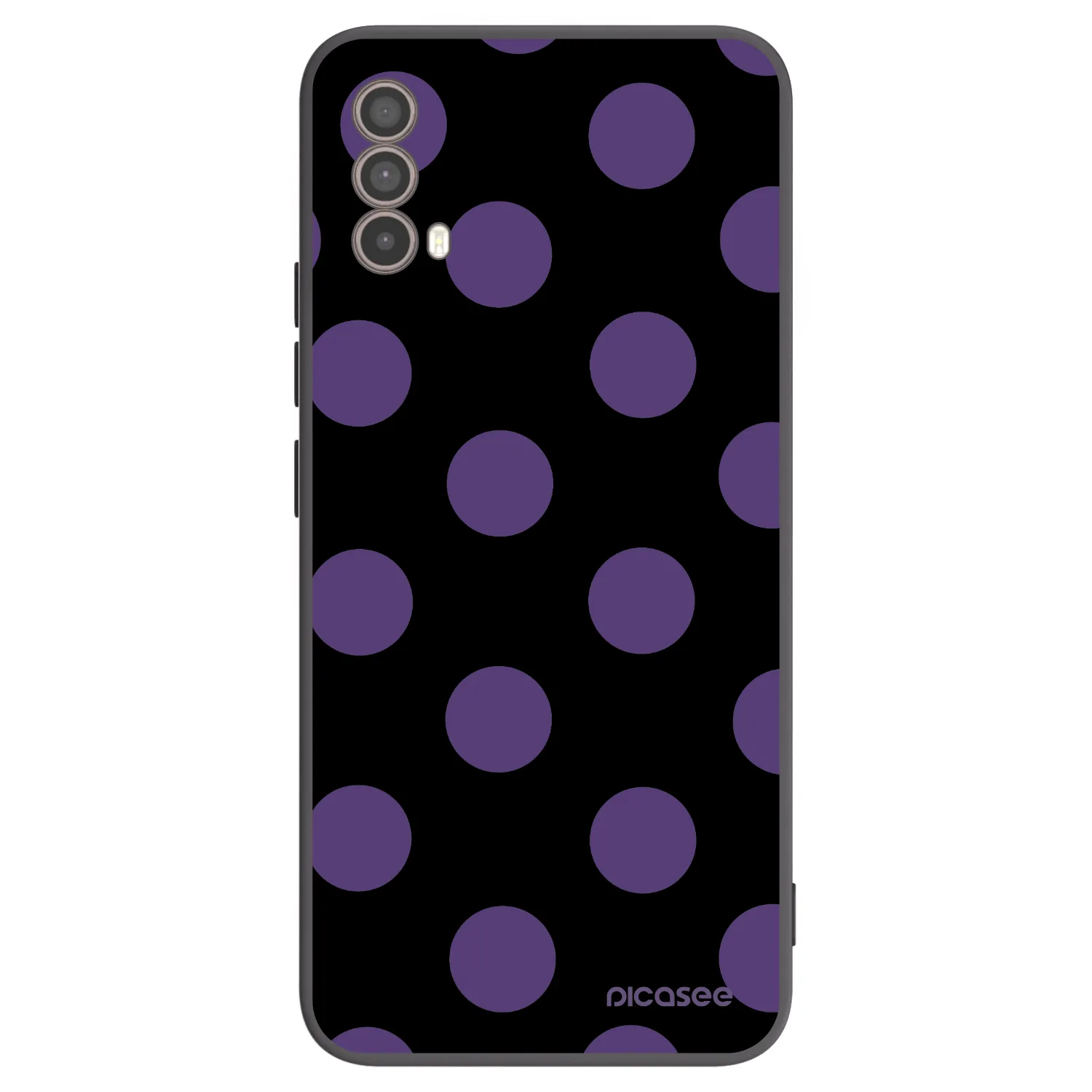 Picasee crna silikonska maskica za Motorola Moto E40 - Big flickers