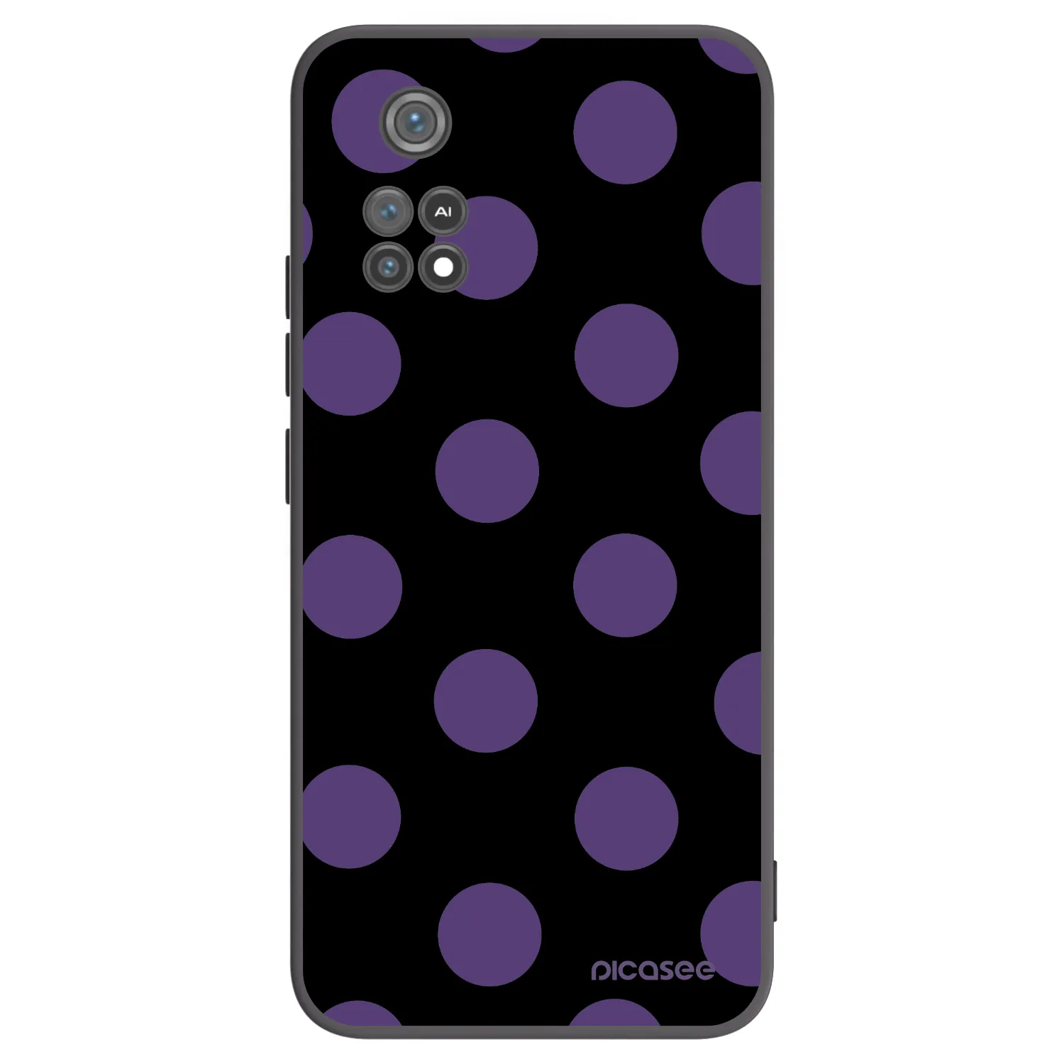 Picasee crna silikonska maskica za Xiaomi Poco M4 Pro - Big flickers