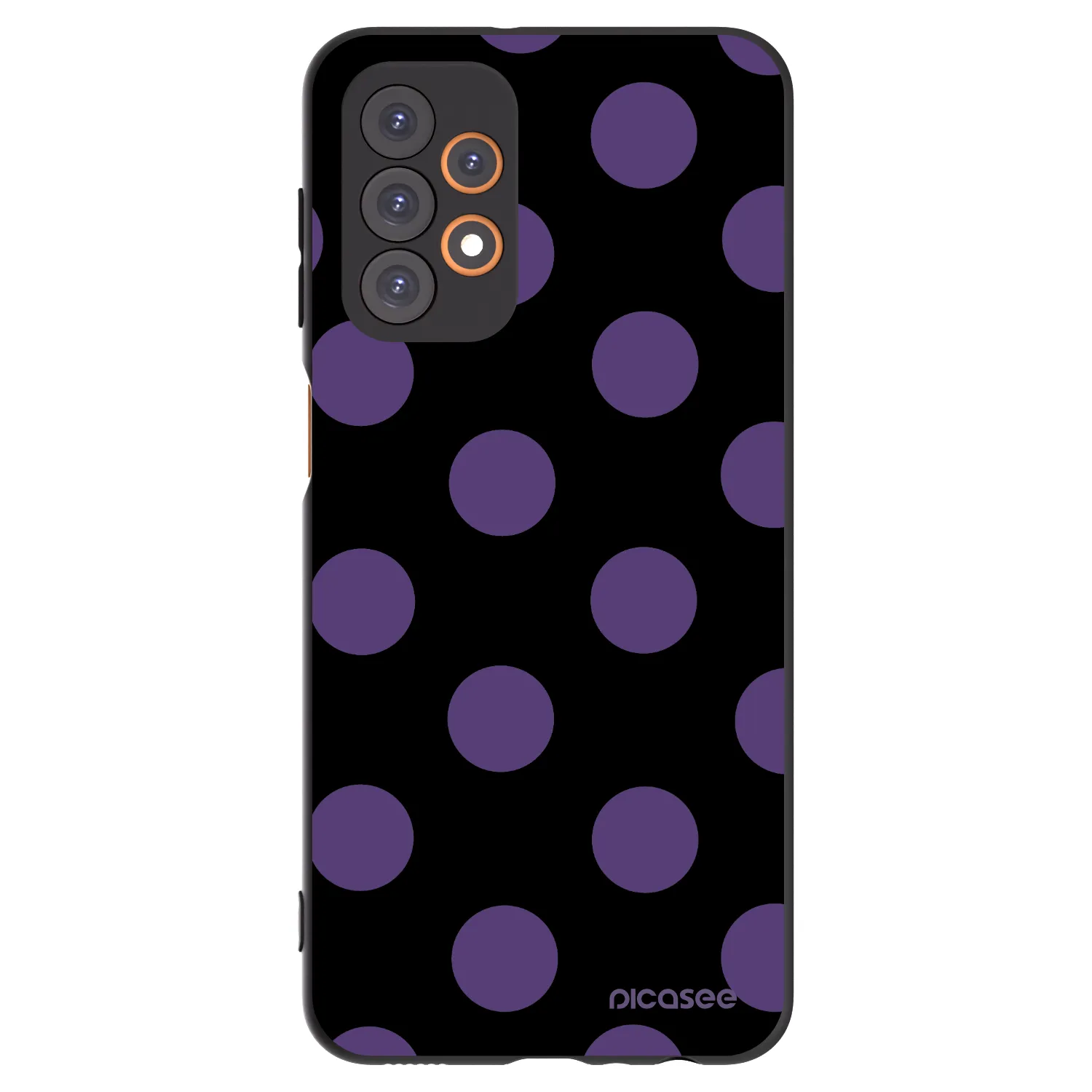 Picasee crna silikonska maskica za Samsung Galaxy A23 A235F 4G - Big flickers