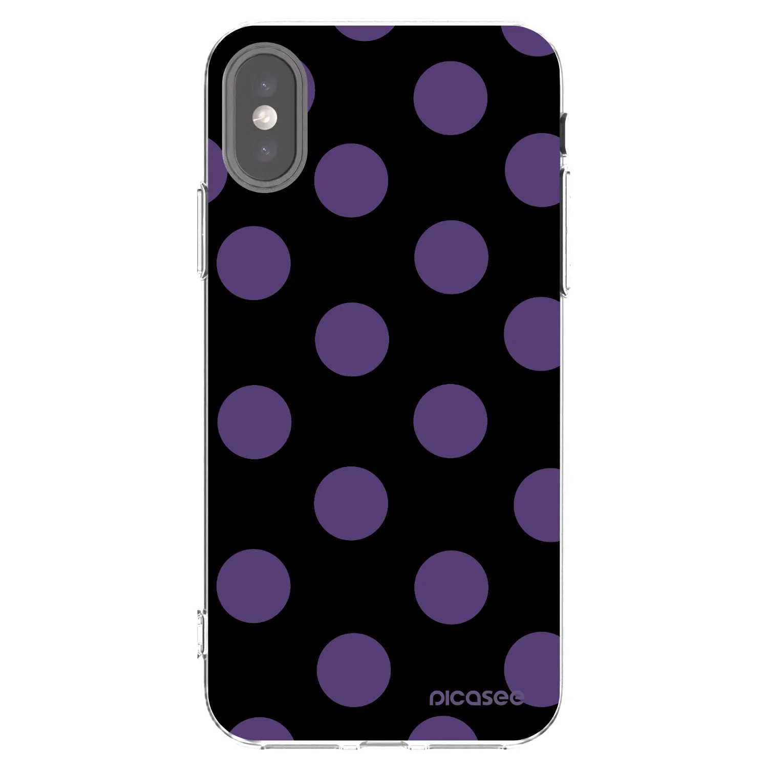 Picasee silikonska prozirna maskica za Apple iPhone X/XS - Big flickers