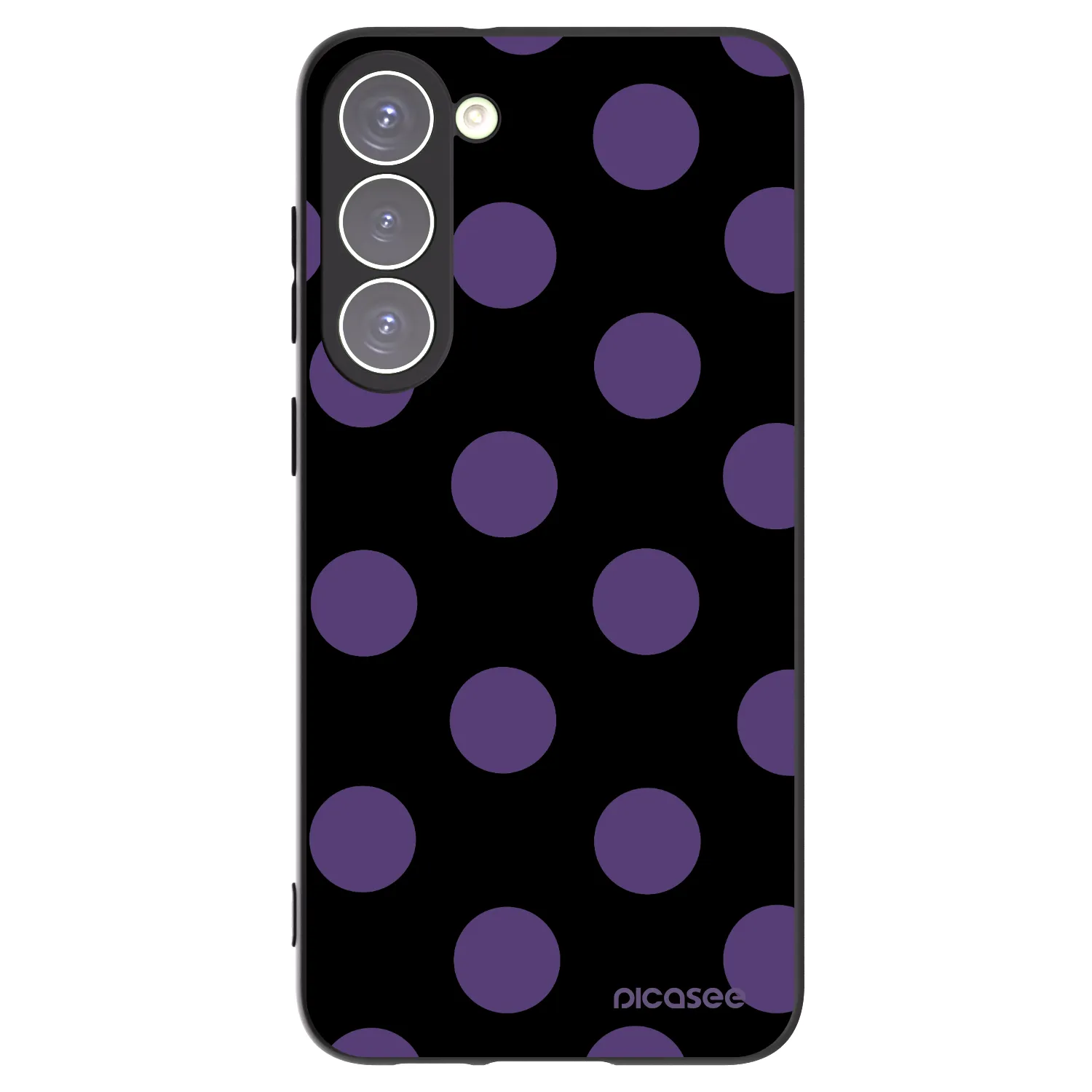 Picasee crna silikonska maskica za Samsung Galaxy S23+ 5G - Big flickers