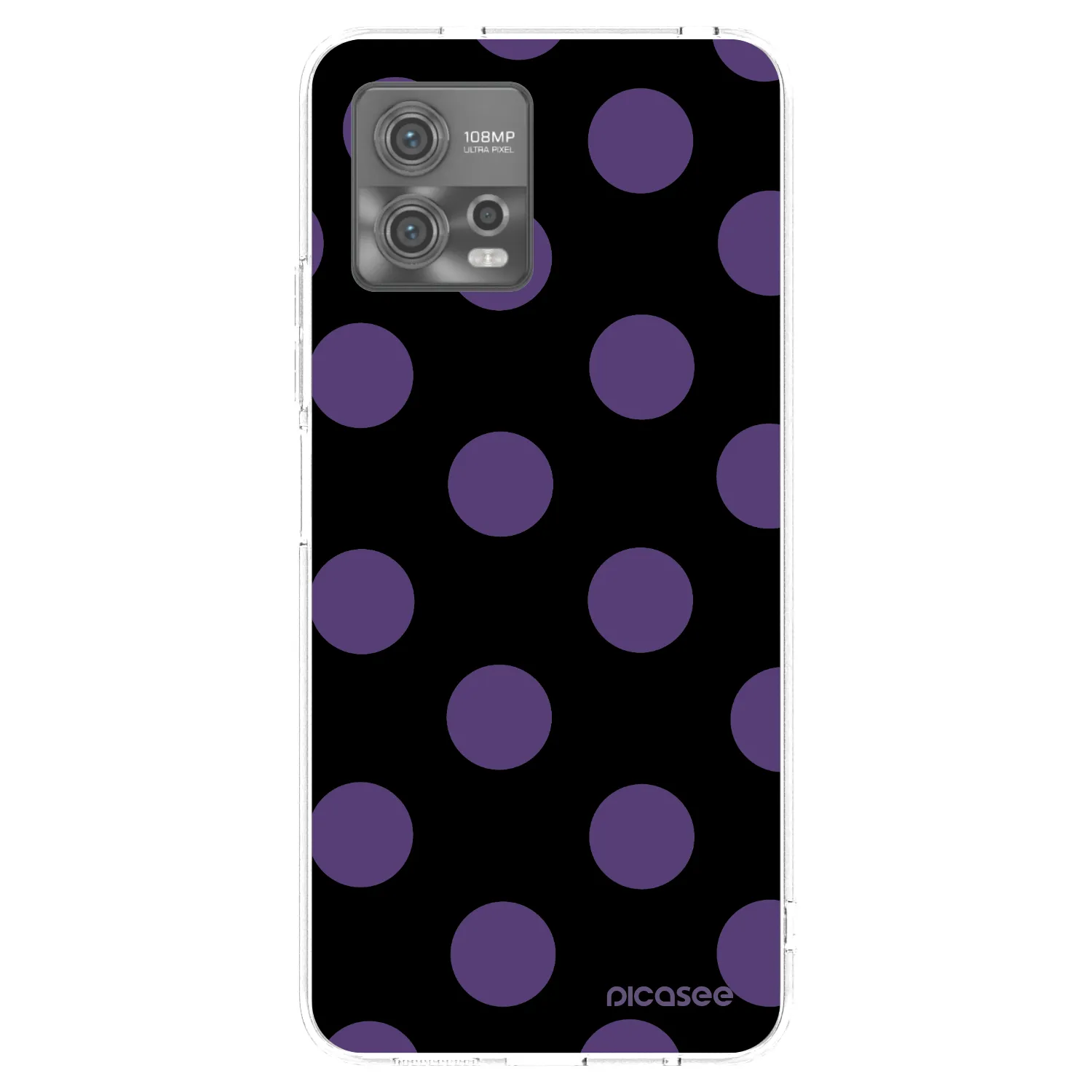 Picasee silikonska prozirna maskica za Motorola Moto G72 - Big flickers