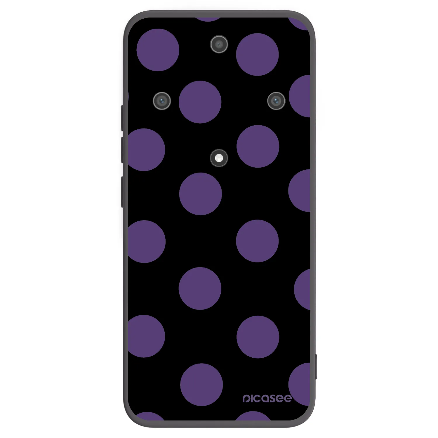 Picasee crna silikonska maskica za Honor Magic5 Lite 5G - Big flickers