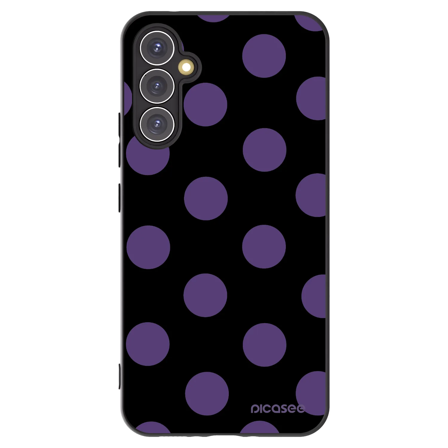 Picasee crna silikonska maskica za Samsung Galaxy A34 5G A346B - Big flickers