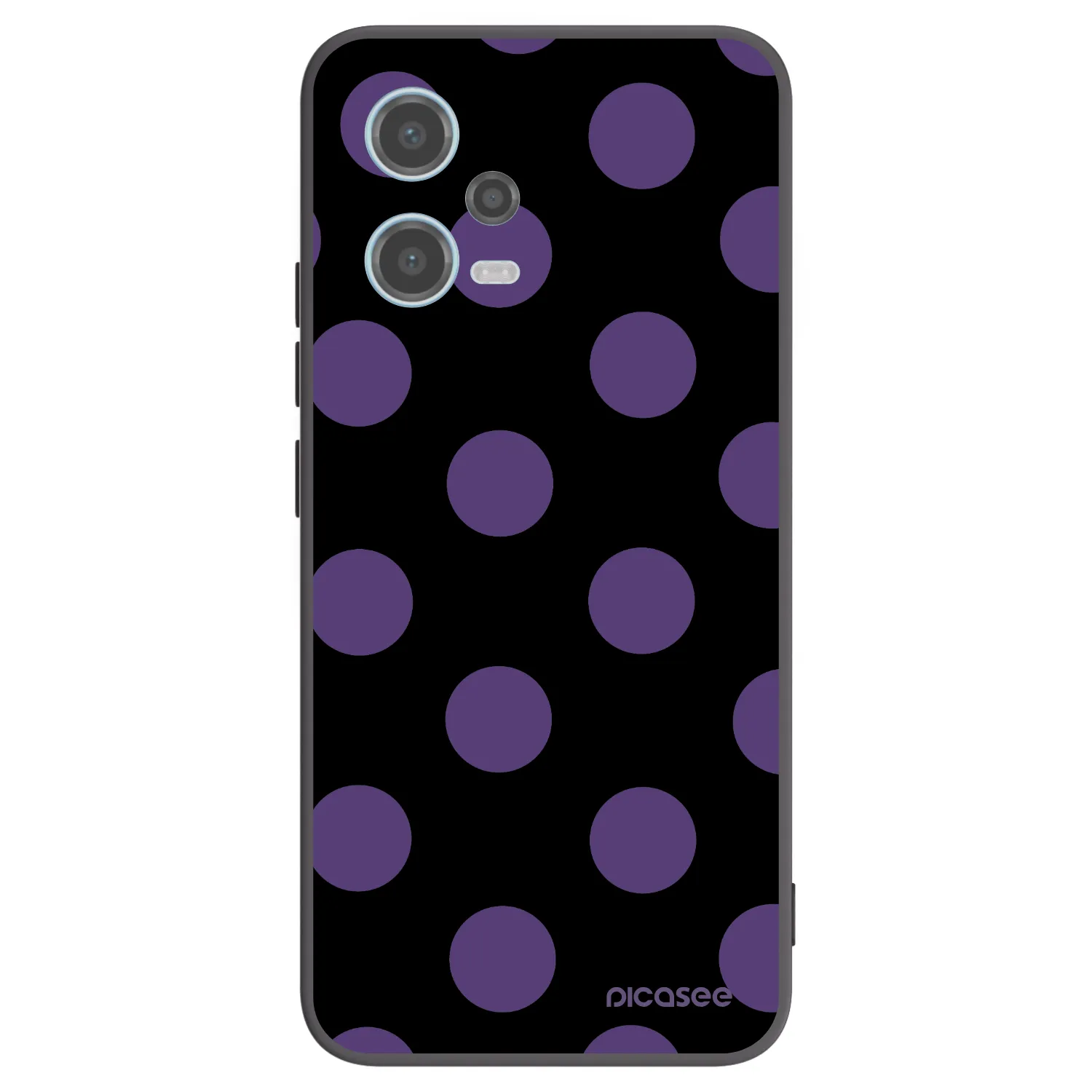 Picasee crna silikonska maskica za Xiaomi Redmi Note 12 5G - Big flickers