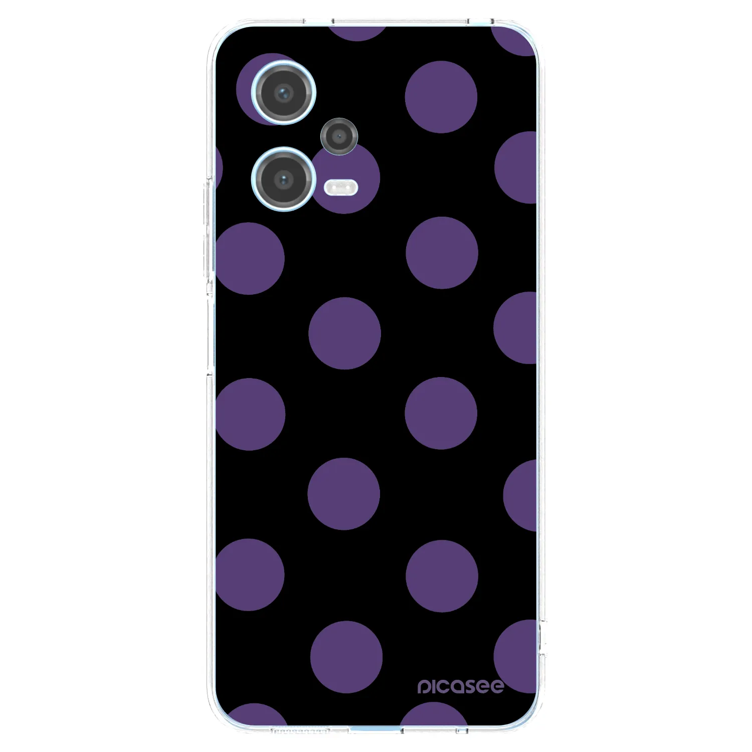 Picasee silikonska prozirna maskica za Xiaomi Redmi Note 12 5G - Big flickers
