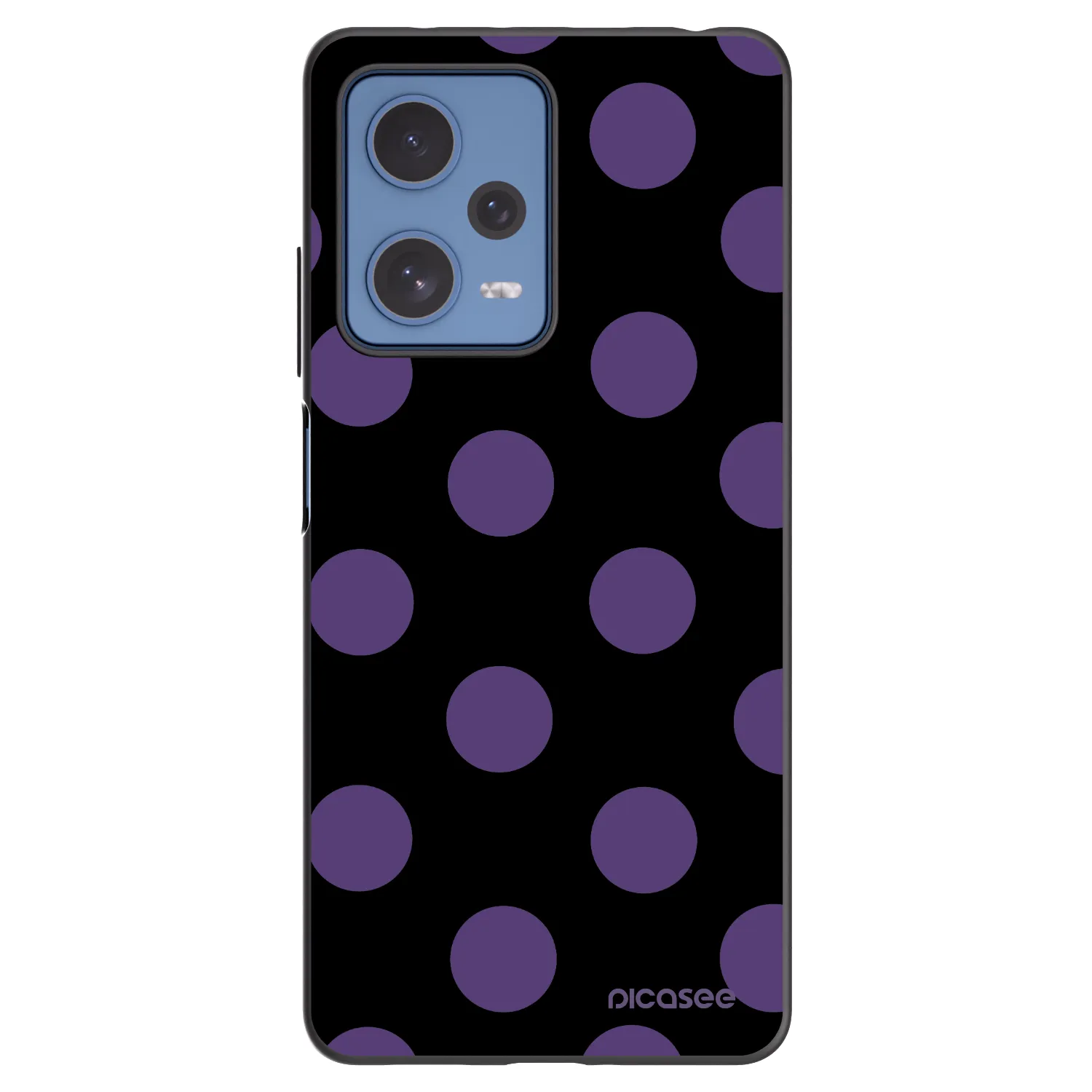 Picasee crna silikonska maskica za Xiaomi Redmi Note 12 Pro 5G - Big flickers