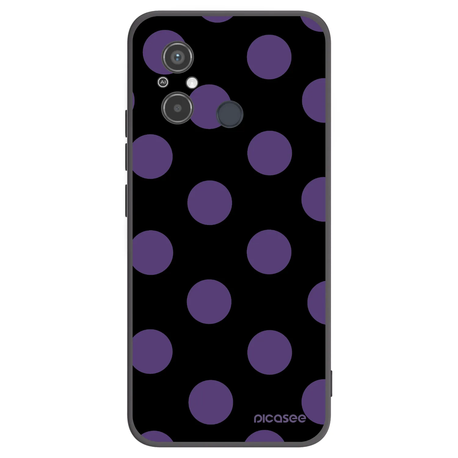 Picasee crna silikonska maskica za Xiaomi Redmi 12C - Big flickers