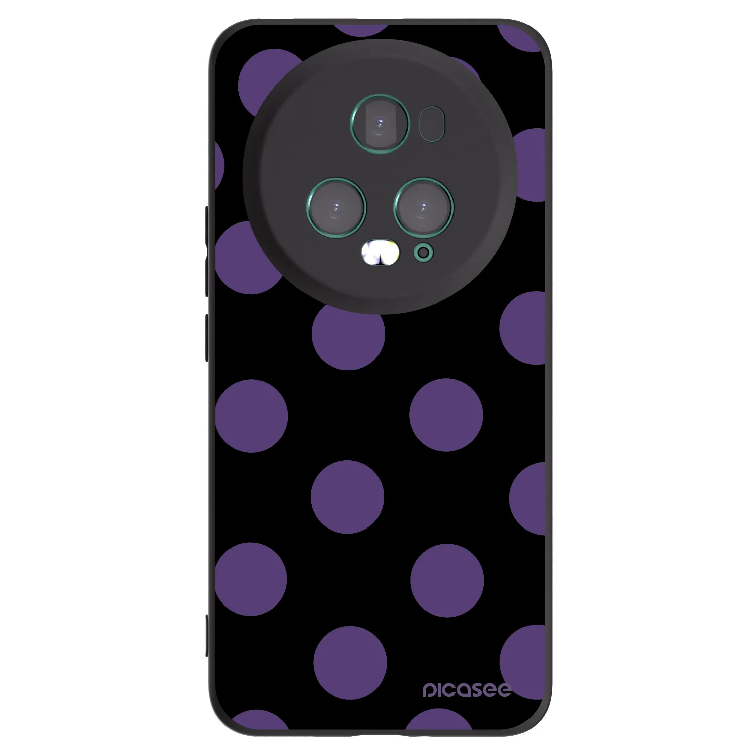 Picasee crna silikonska maskica za Honor Magic5 Pro - Big flickers