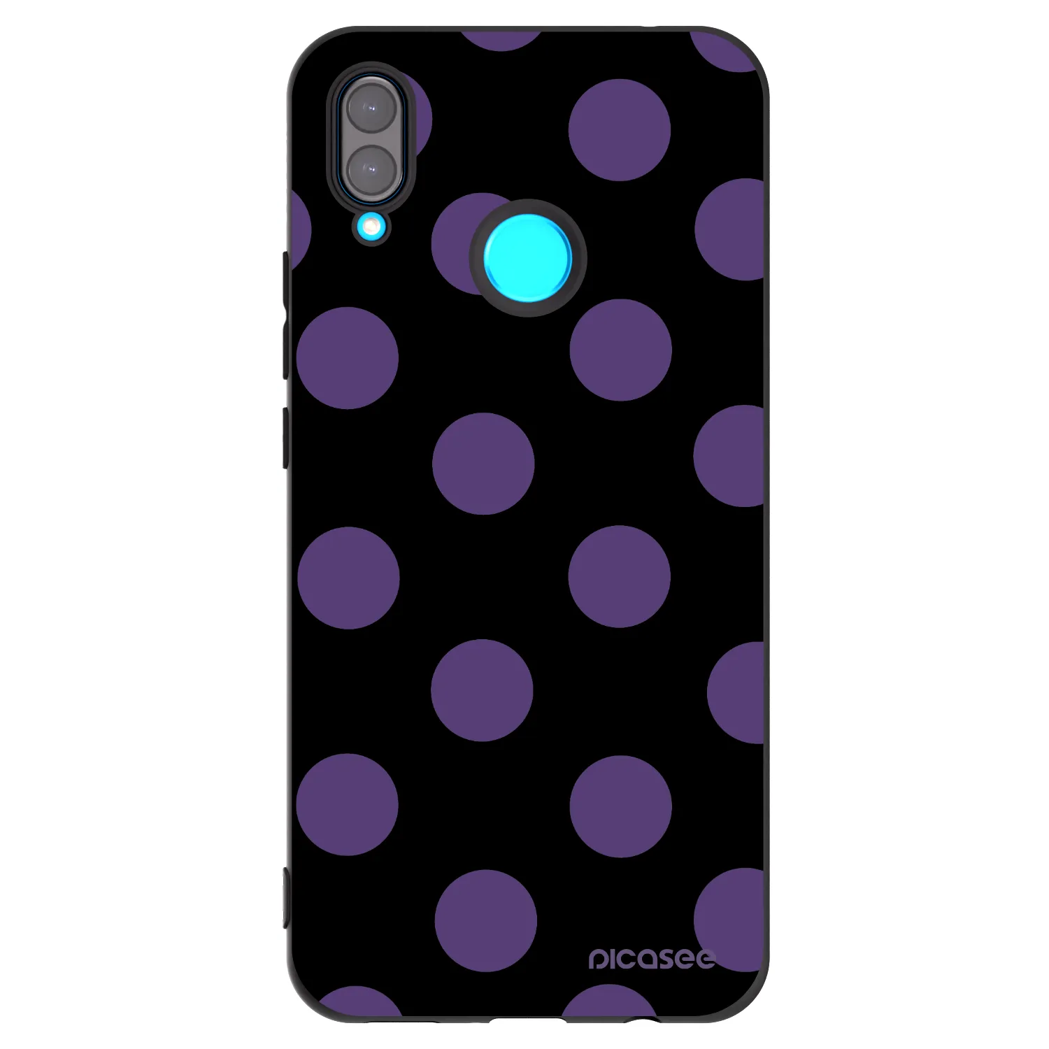 Picasee crna silikonska maskica za Huawei Nova 3 - Big flickers