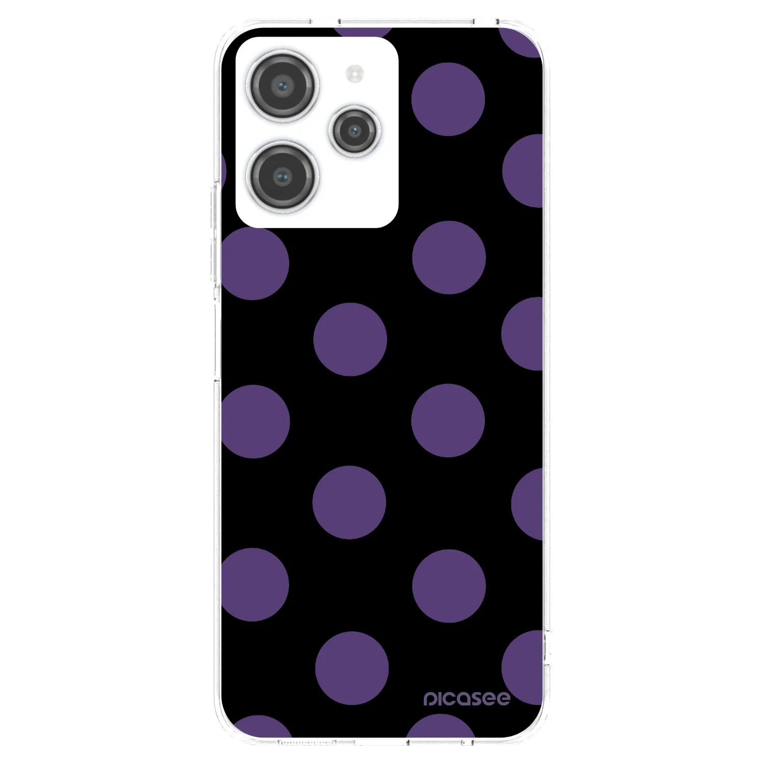 Picasee silikonska prozirna maskica za Xiaomi Redmi 12 4G - Big flickers