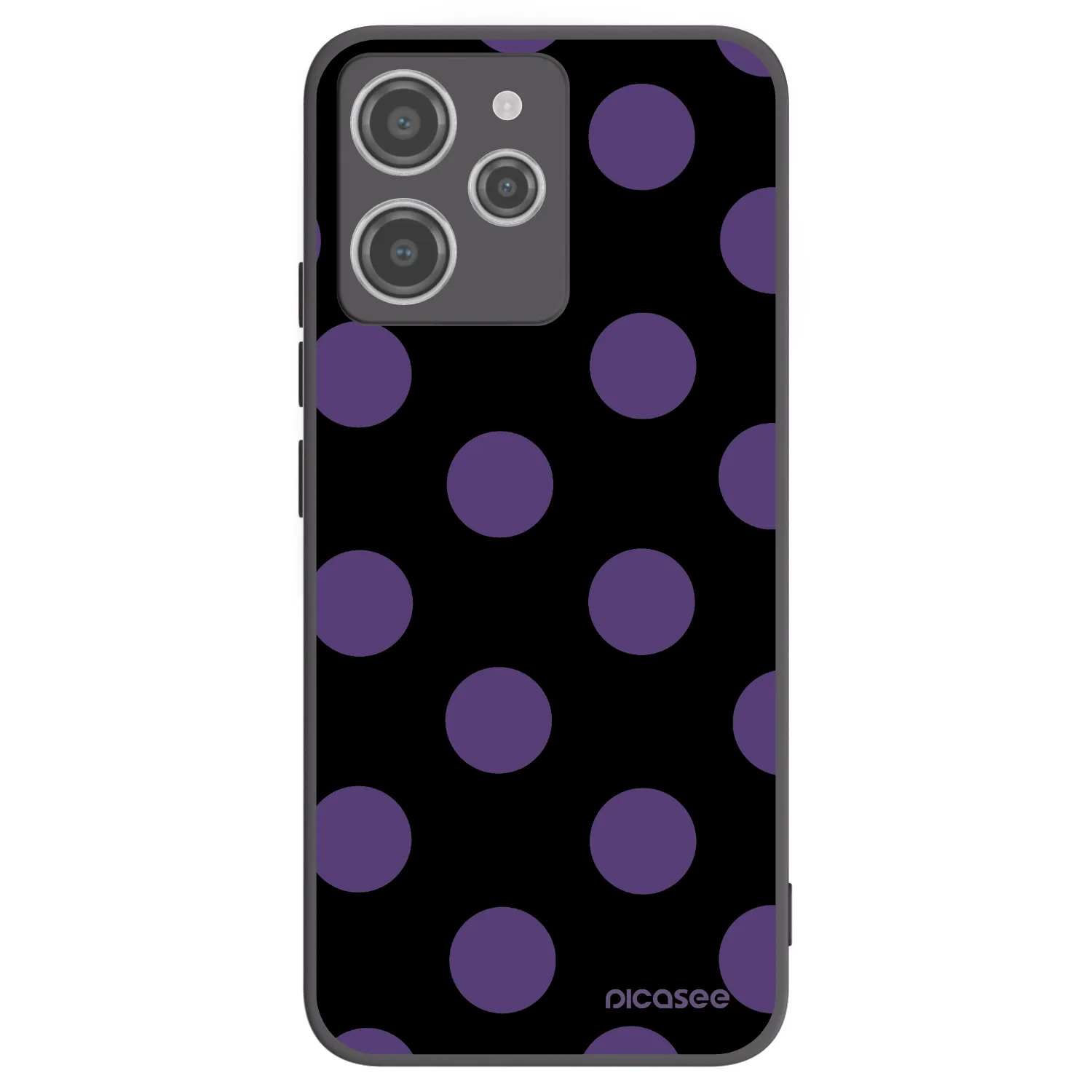 Picasee crna silikonska maskica za Xiaomi Redmi 12 4G - Big flickers