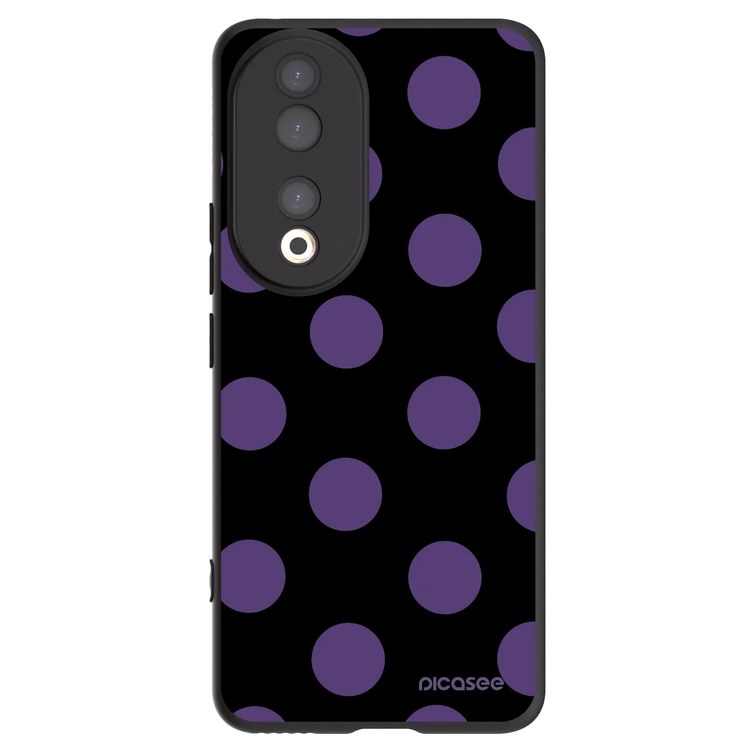 Picasee crna silikonska maskica za Honor 90 5G - Big flickers