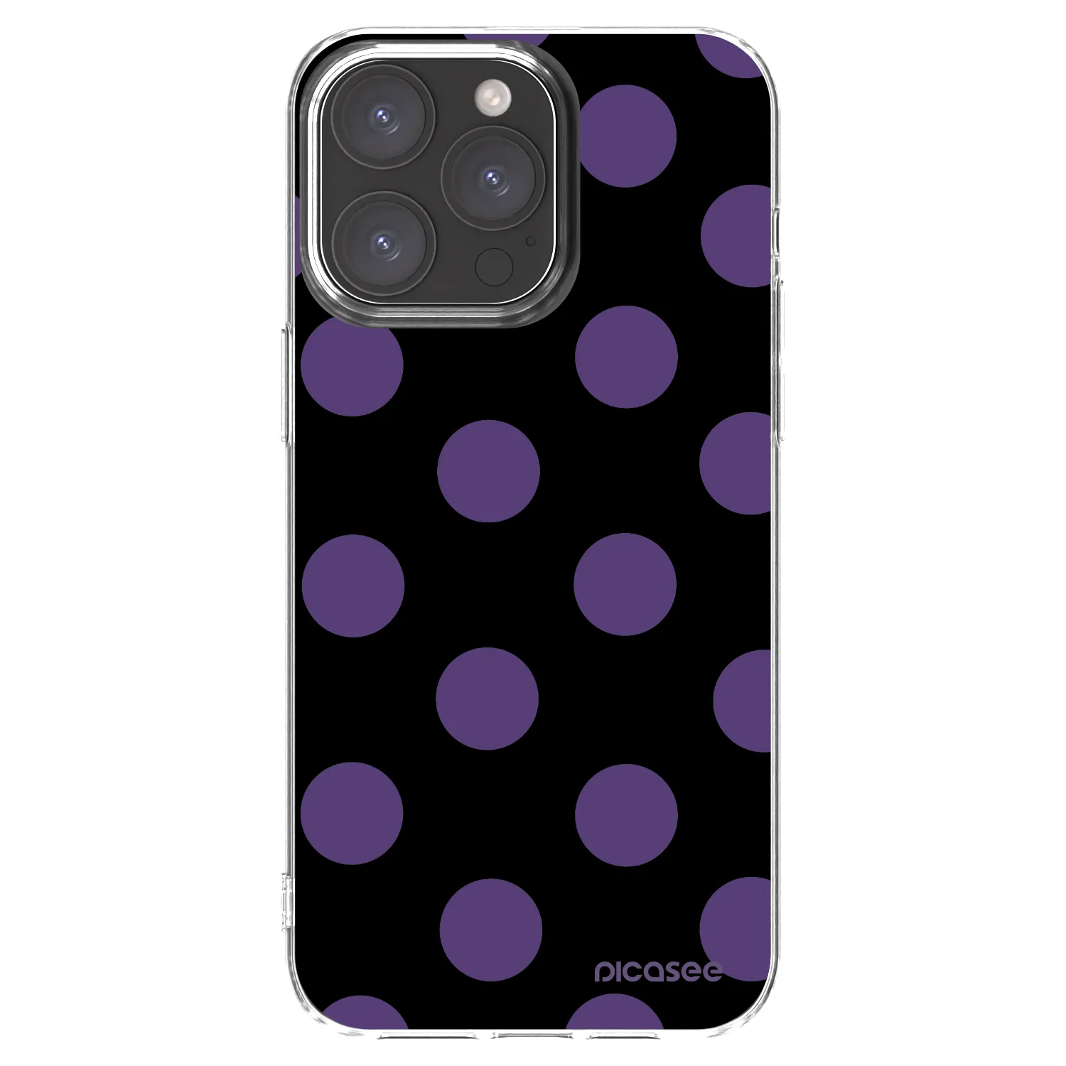 Picasee silikonska prozirna maskica za Apple iPhone 15 Pro Max - Big flickers