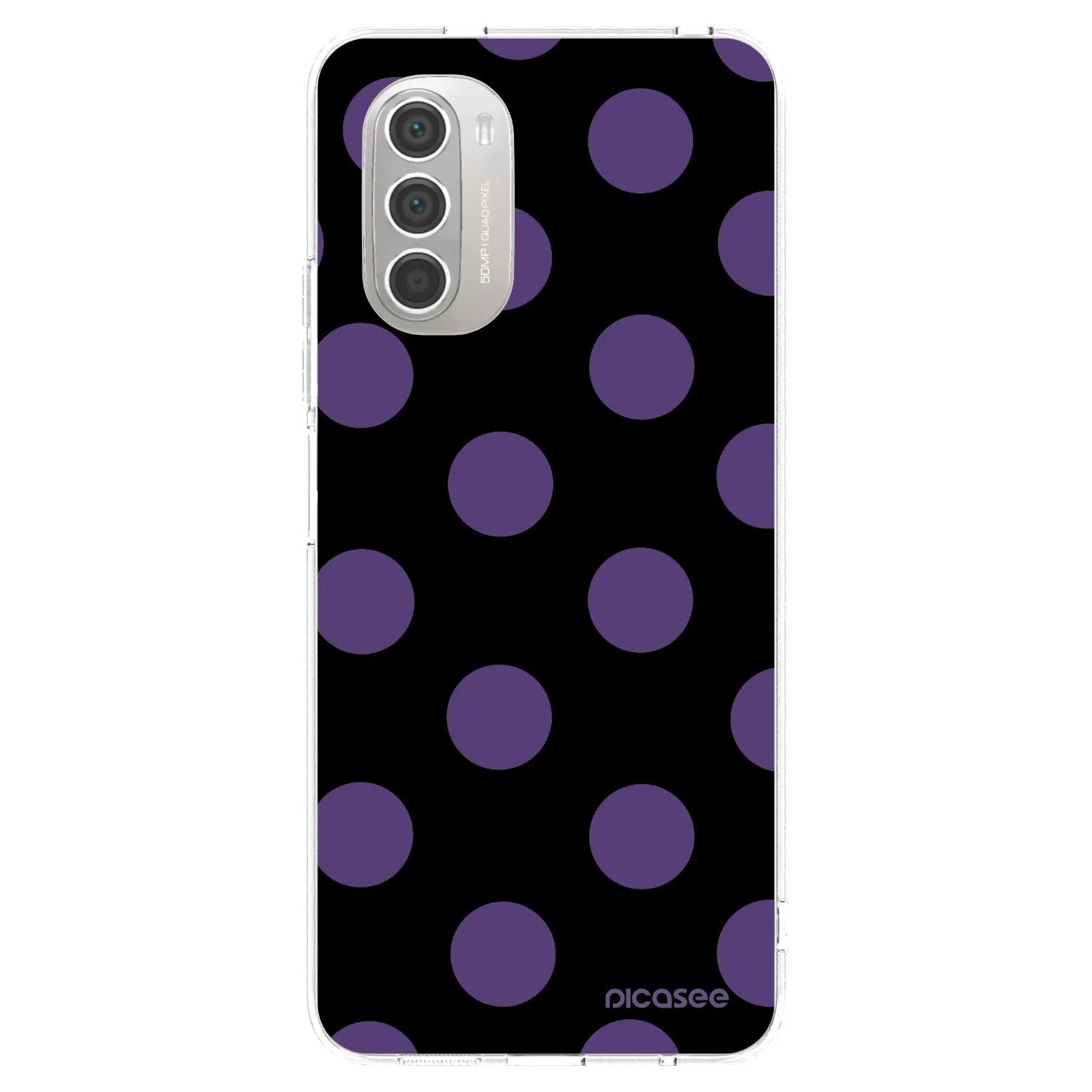 Picasee silikonska prozirna maskica za Motorola Moto G51 - Big flickers
