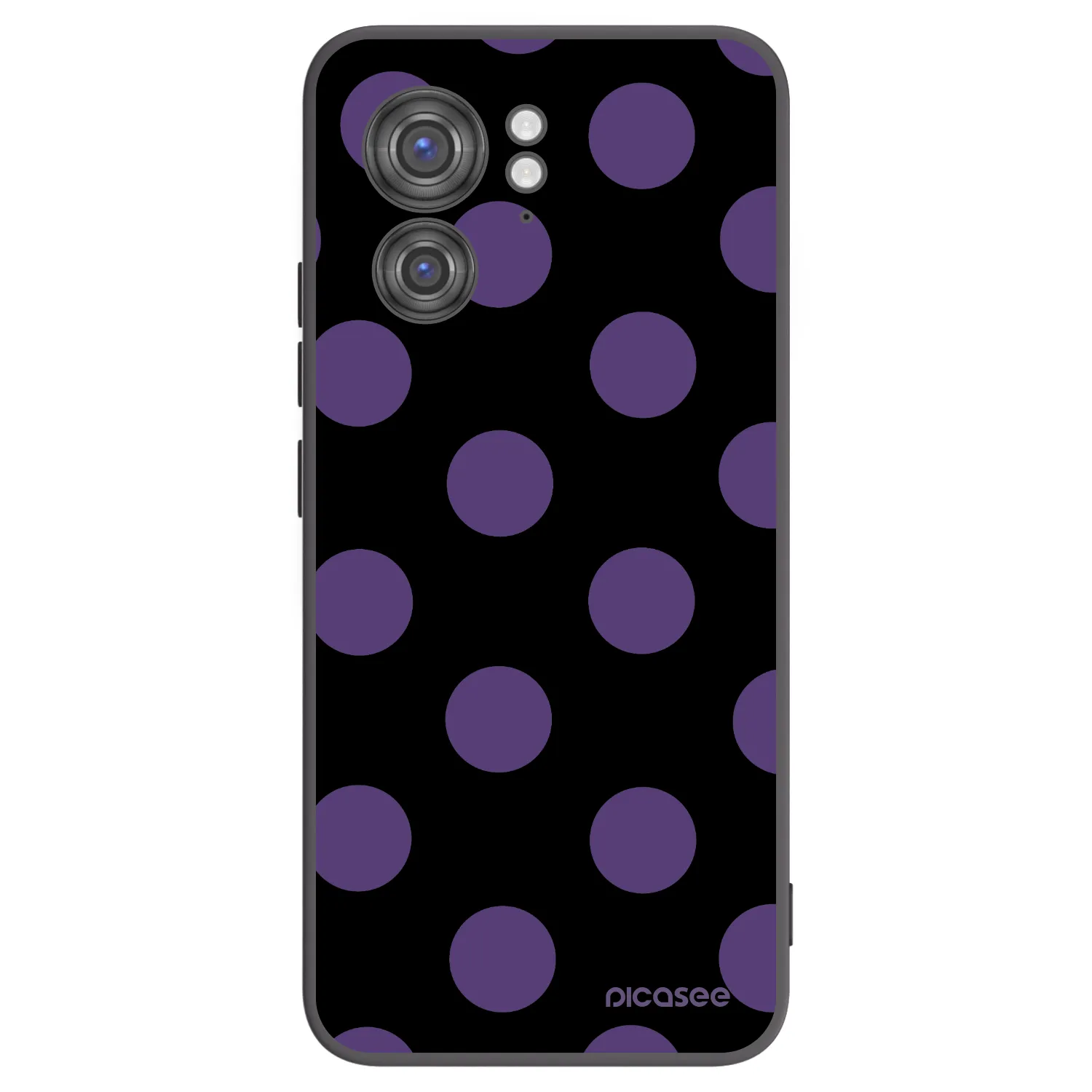 Picasee crna silikonska maskica za Motorola Edge 40 - Big flickers