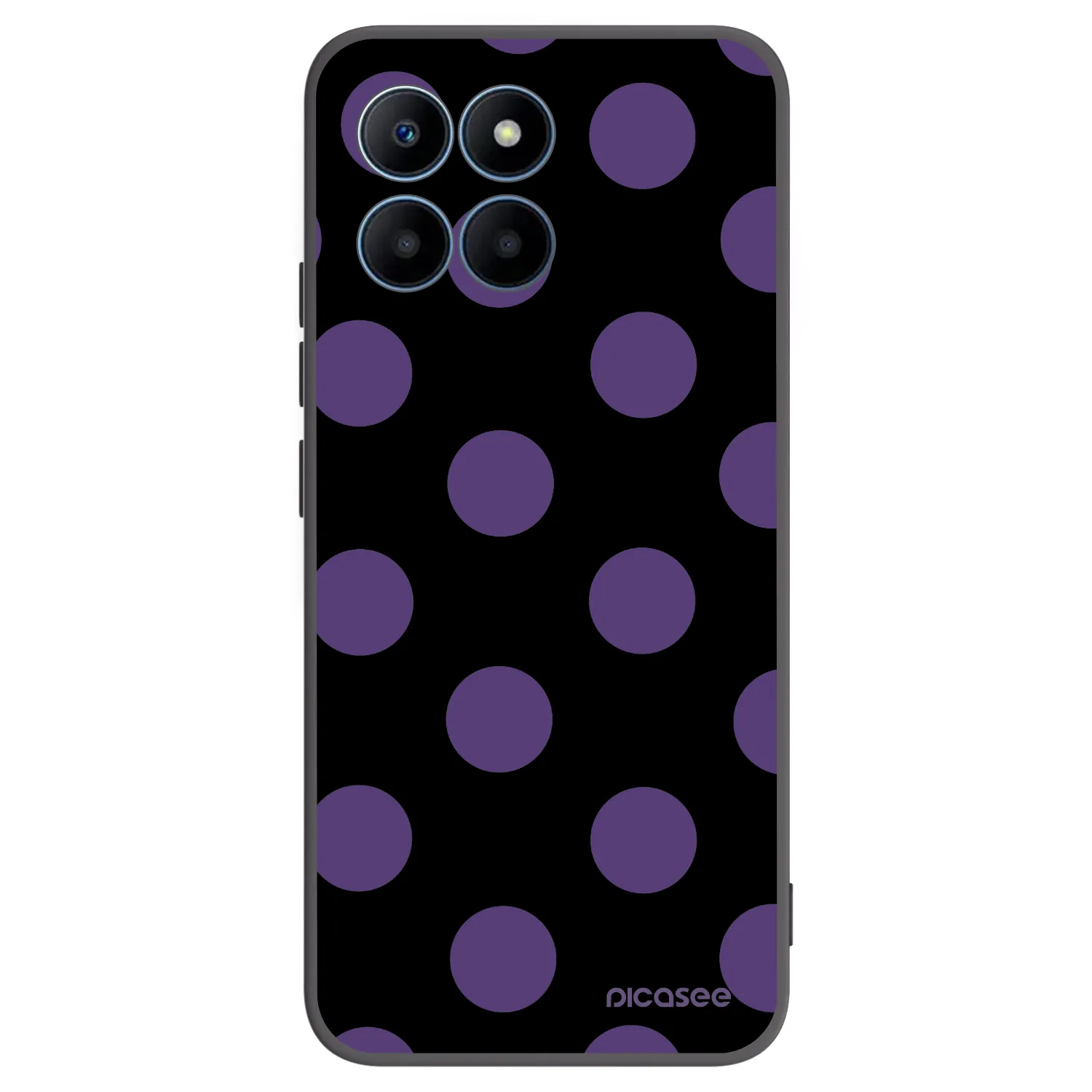 Picasee crna silikonska maskica za Honor 70 Lite - Big flickers