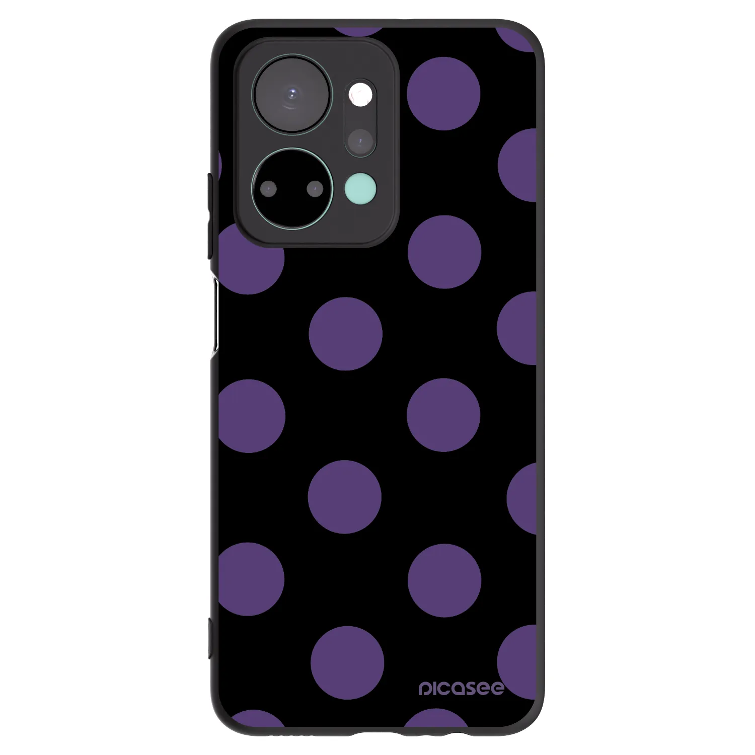 Picasee crna silikonska maskica za Honor X7a - Big flickers