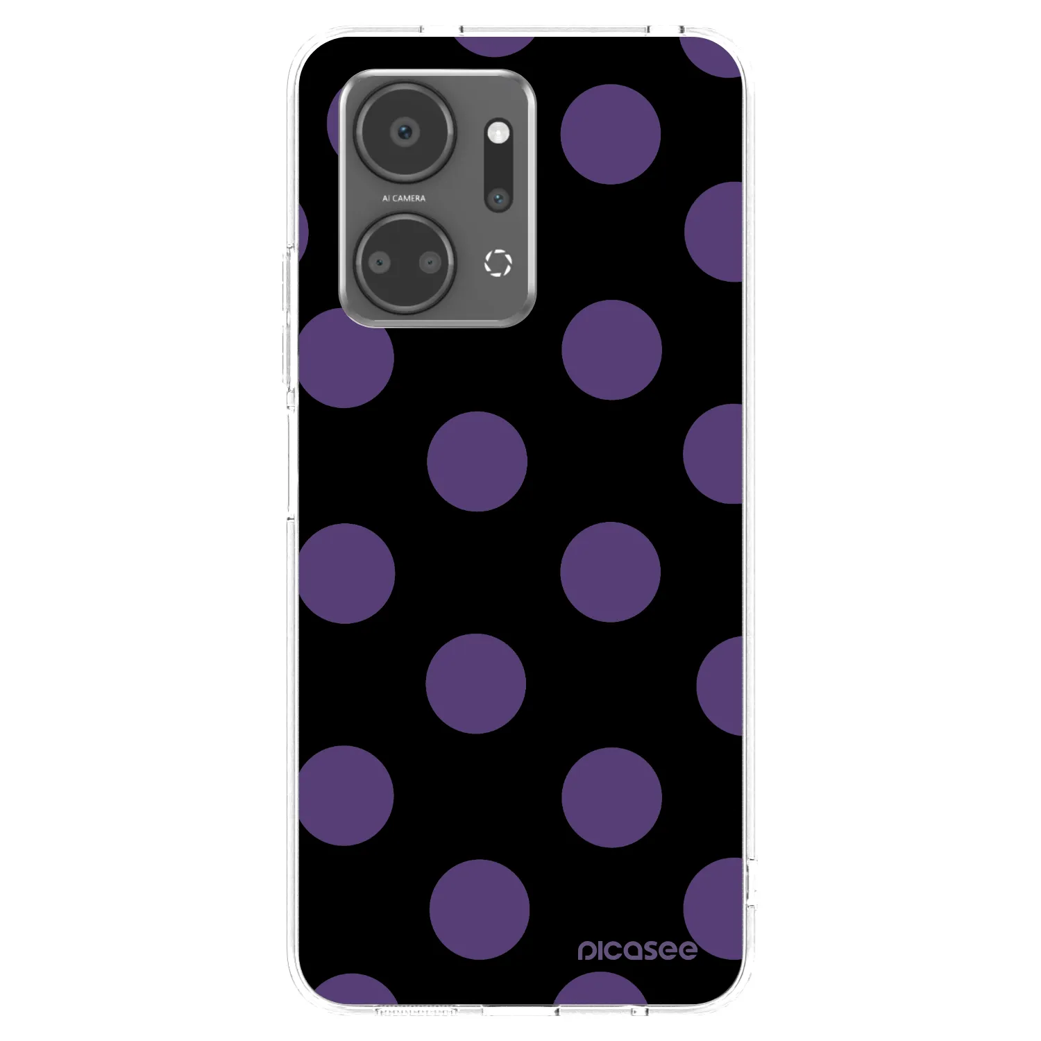 Picasee silikonska prozirna maskica za Honor X7a - Big flickers
