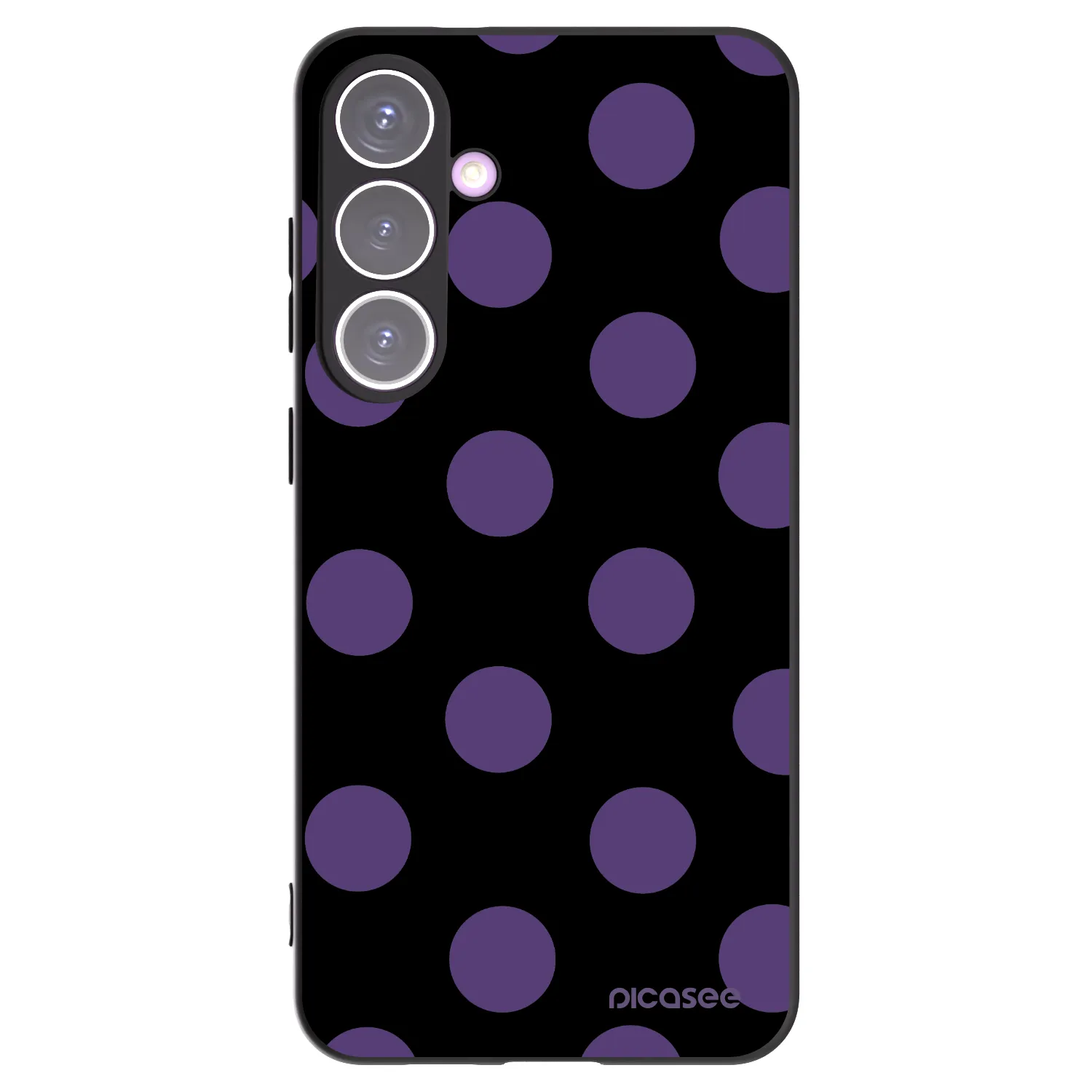 Picasee crna silikonska maskica za Samsung Galaxy S24+ S926B 5G - Big flickers