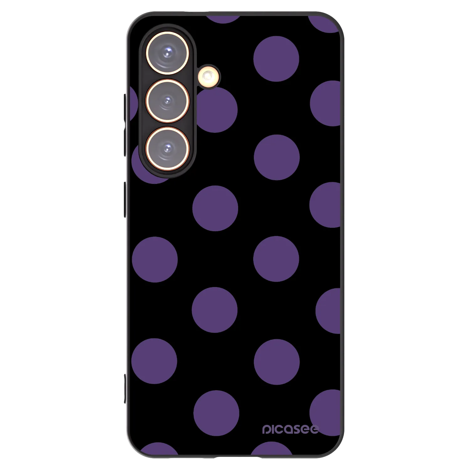 Picasee crna silikonska maskica za Samsung Galaxy S24 S921B 5G - Big flickers
