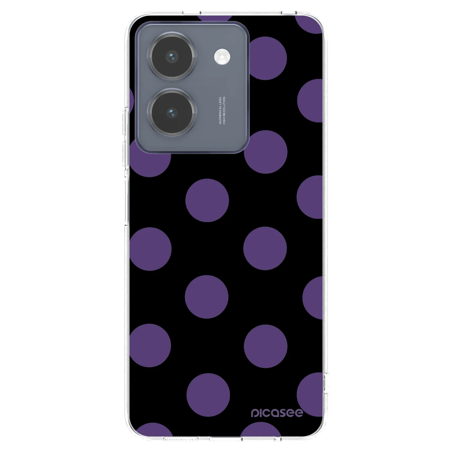 Picasee silikonska prozirna maskica za Vivo Y36 4G - Big flickers